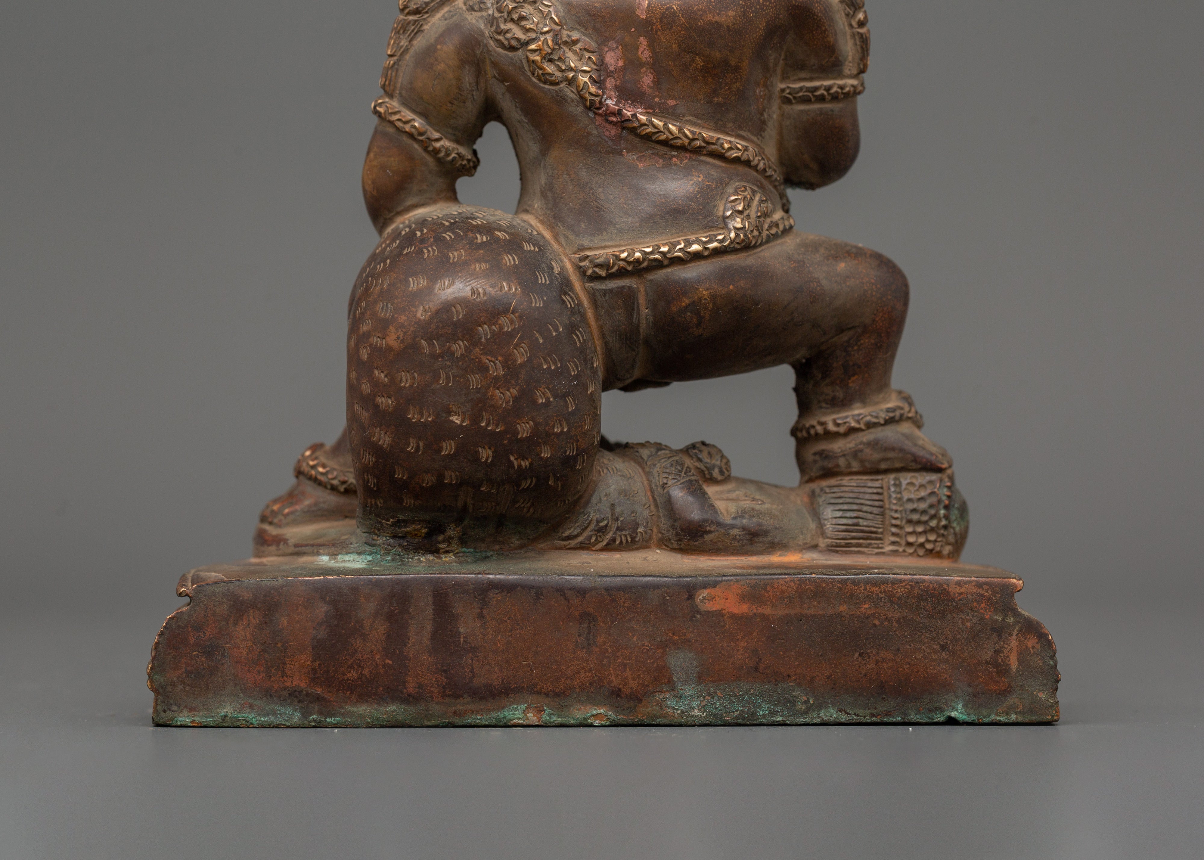 Wrathful Black Dzambhala Statue | Tibetan Buddhist Wealth Deity