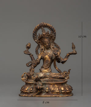 Hindu Wealth Deity Laxmi Statue | Prosperity and Blessings Figurine