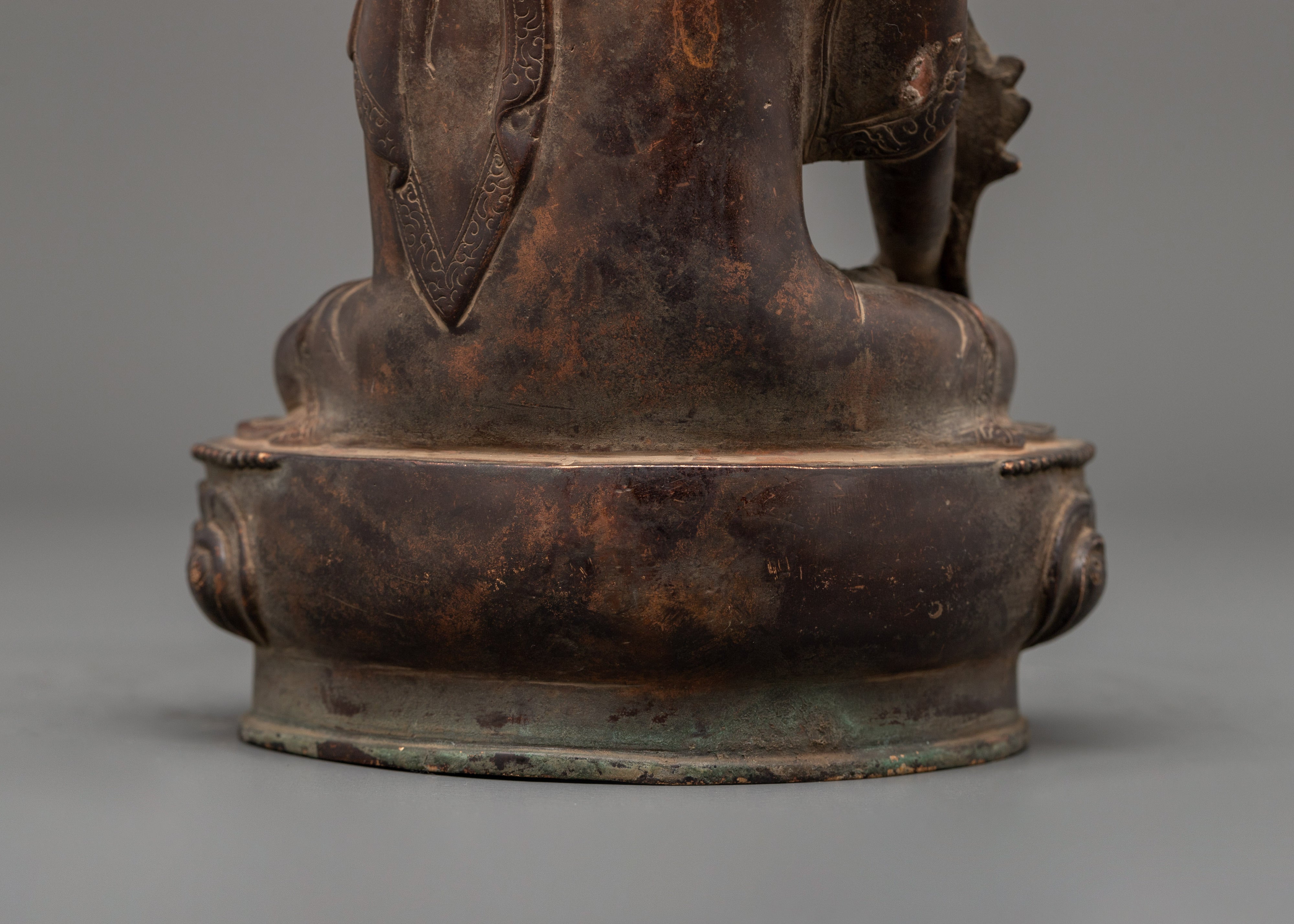 Oxidized Copper Medicine Buddha Statue | Symbol of Healing &amp; Compassion