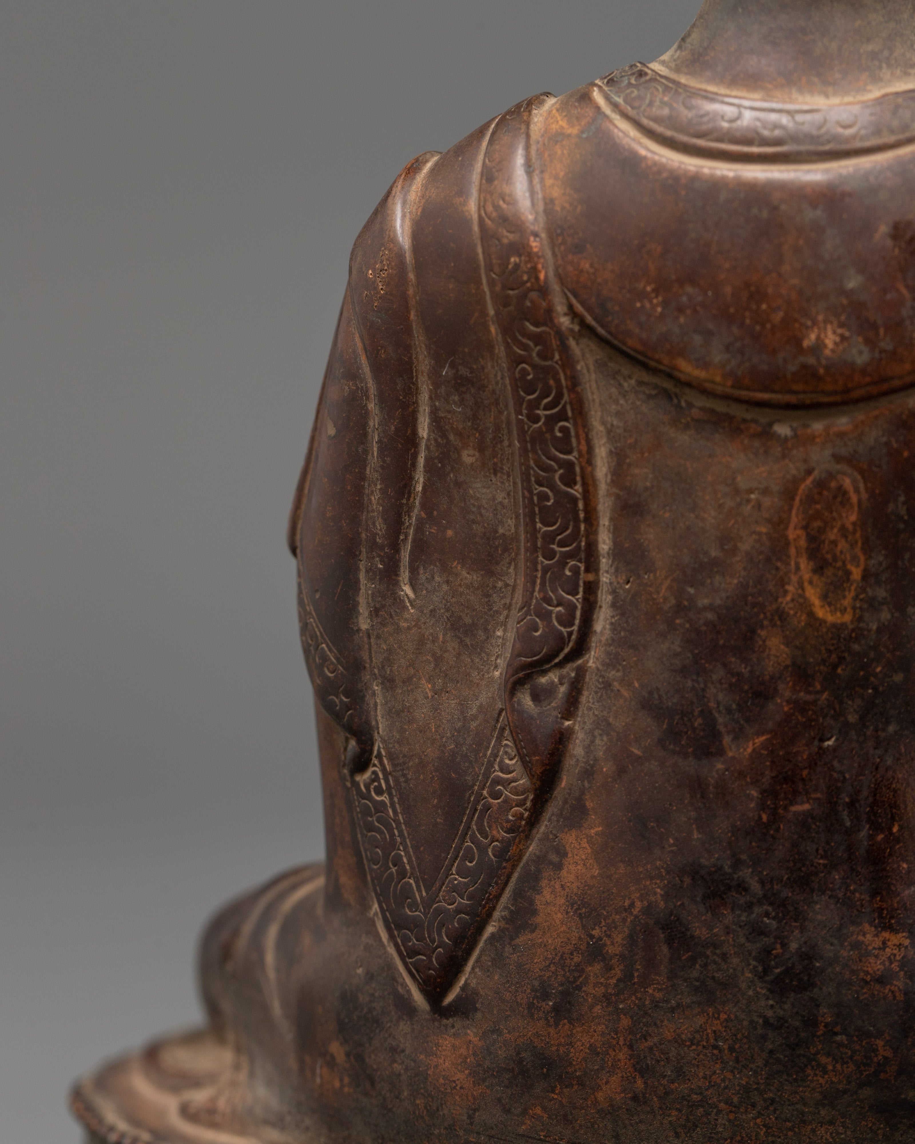 Oxidized Copper Medicine Buddha Statue | Symbol of Healing &amp; Compassion