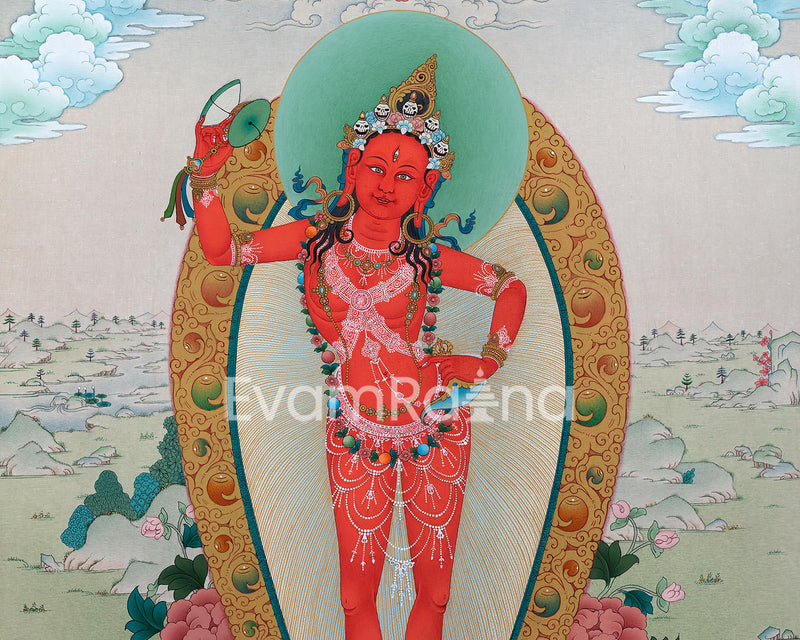 Yumkha Dechen: Queen of Great Bliss Thangka