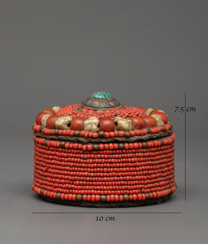 Tibetan Jewellery Box for Collection | Handmade Ethnic Accessory Storage