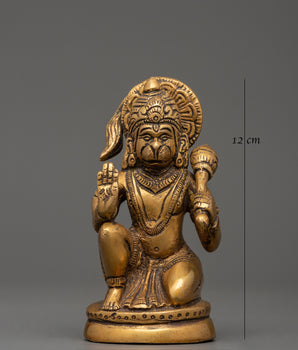 Brass Hanuman Statue | Strength & Devotion Decor