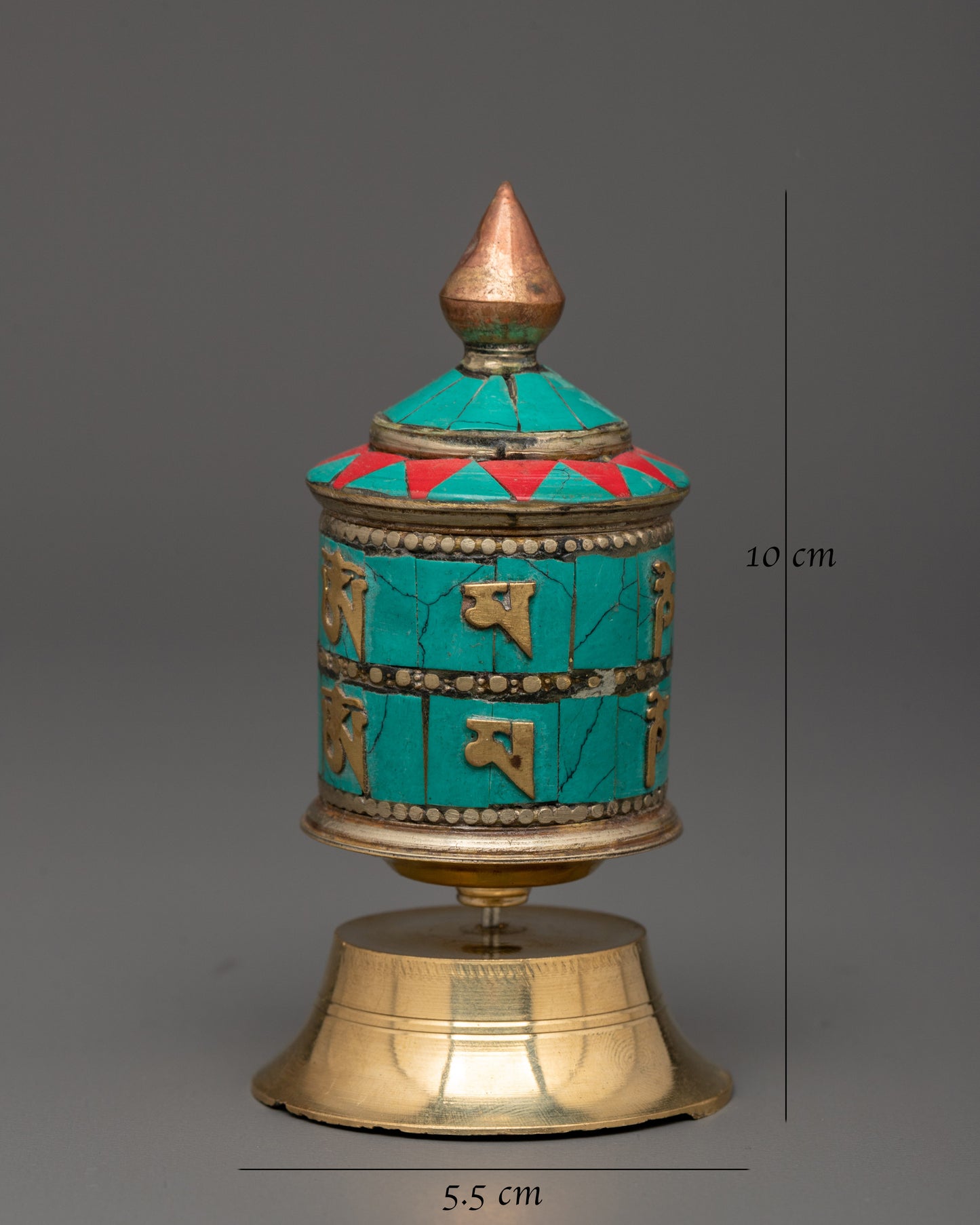 Tibetan Buddhist Sacred Prayer Wheel | Meditation and Spiritual Blessings Tool