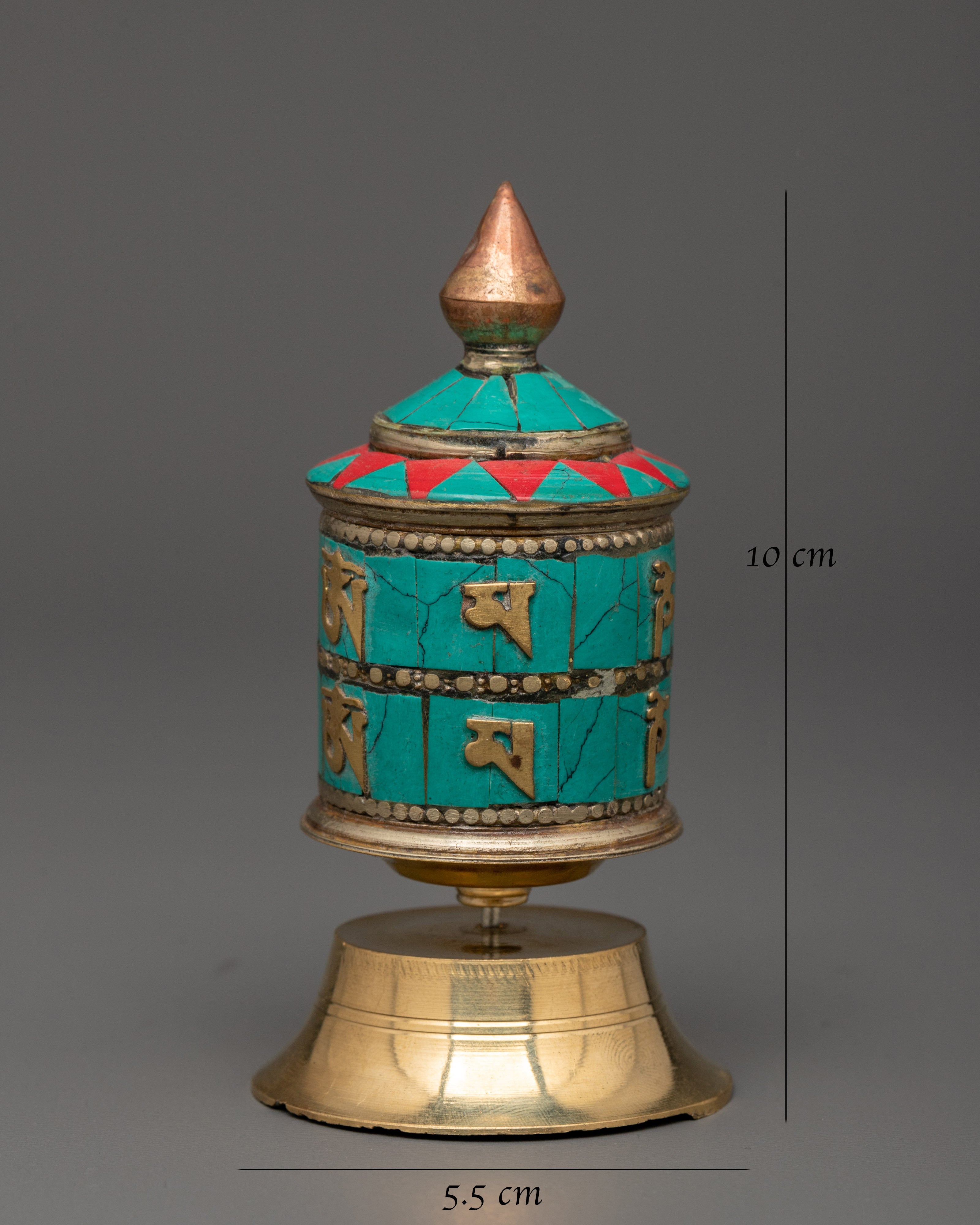 Tibetan Buddhist Sacred Prayer Wheel | Meditation and Spiritual Blessings Tool