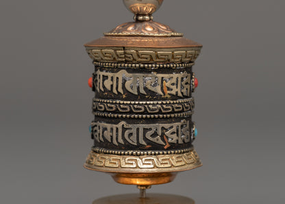 Buddhist Meditation Prayer Wheel | Spiritual Decor for Blessings & Peace