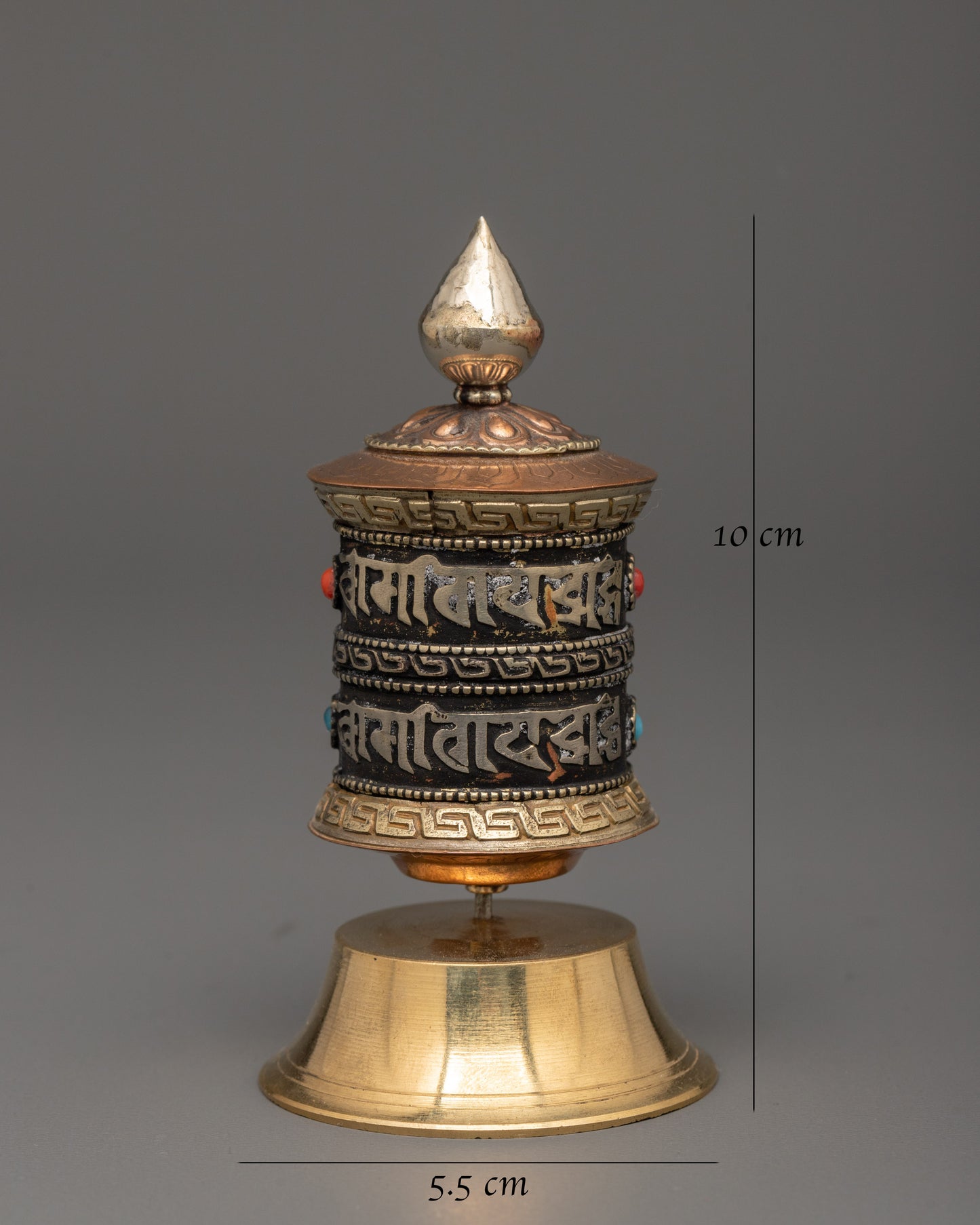 Buddhist Meditation Prayer Wheel | Spiritual Decor for Blessings & Peace