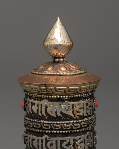 Buddhist Meditation Prayer Wheel | Spiritual Decor for Blessings & Peace