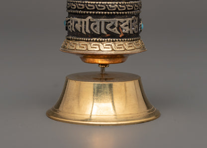 Buddhist Meditation Prayer Wheel | Spiritual Decor for Blessings & Peace