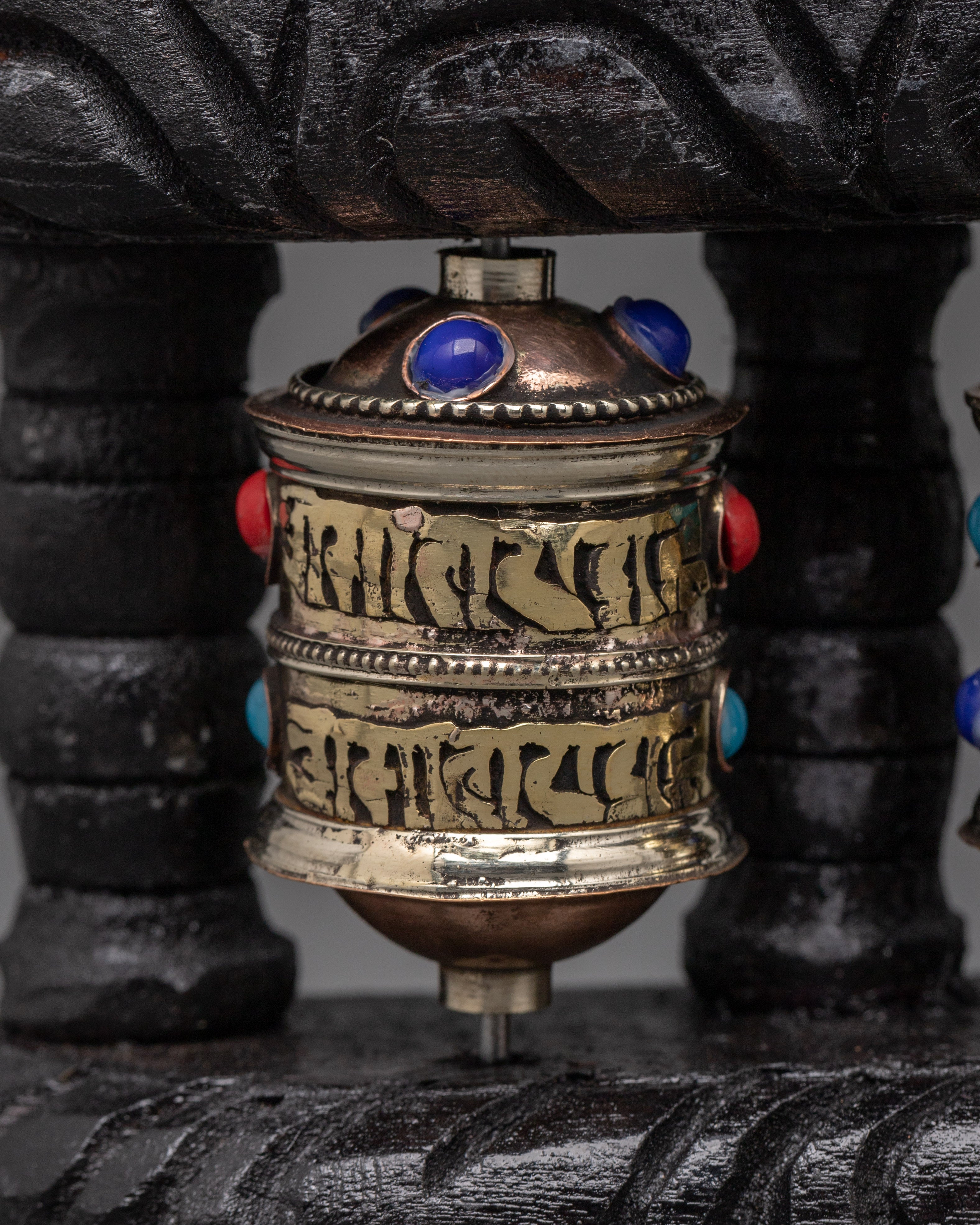 Traditional Buddhist Mantra Wheel Set | Tibetan Prayer Wheels