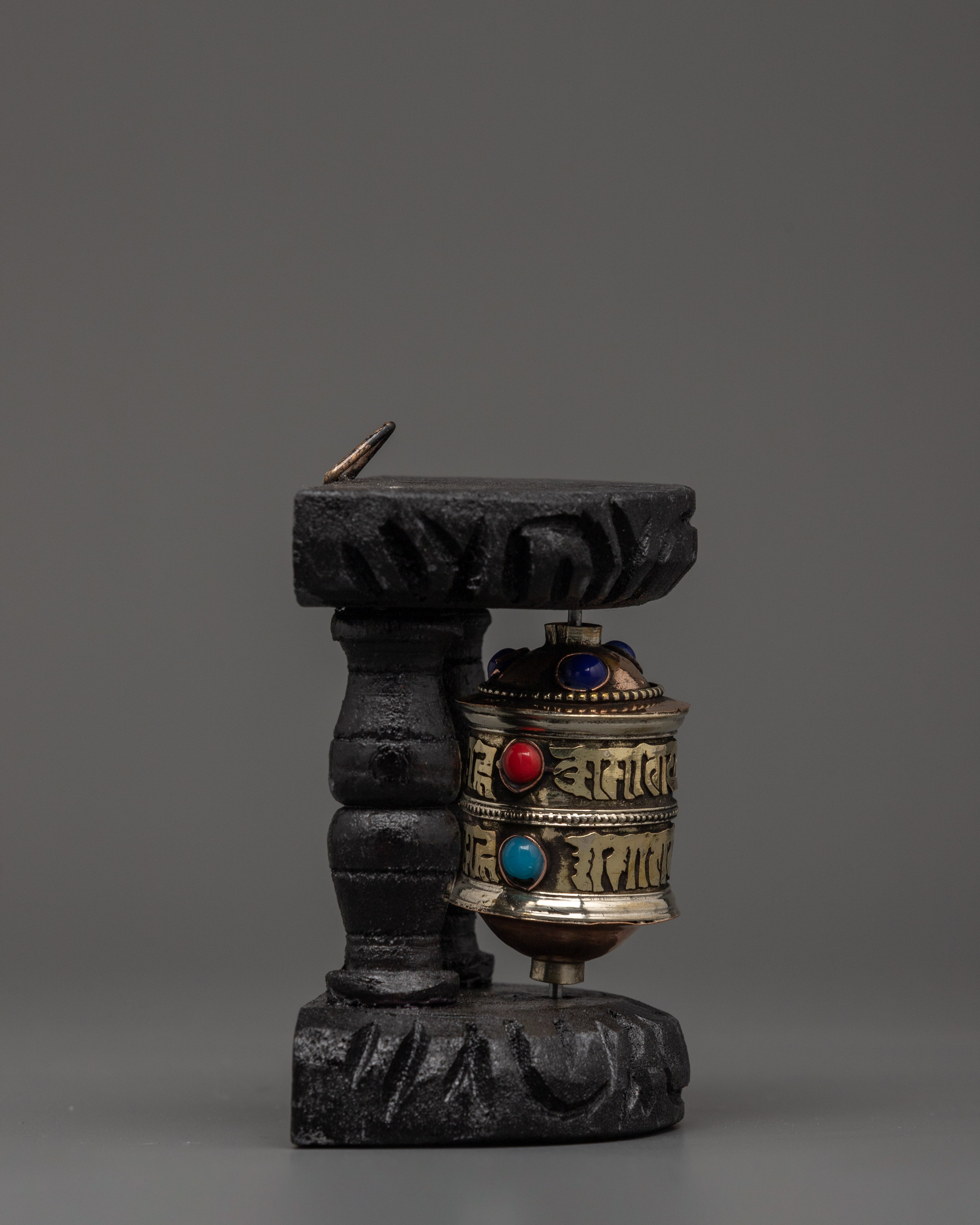 Brass Prayer Wheel for Dharma | Handcrafted Tibetan Spinner