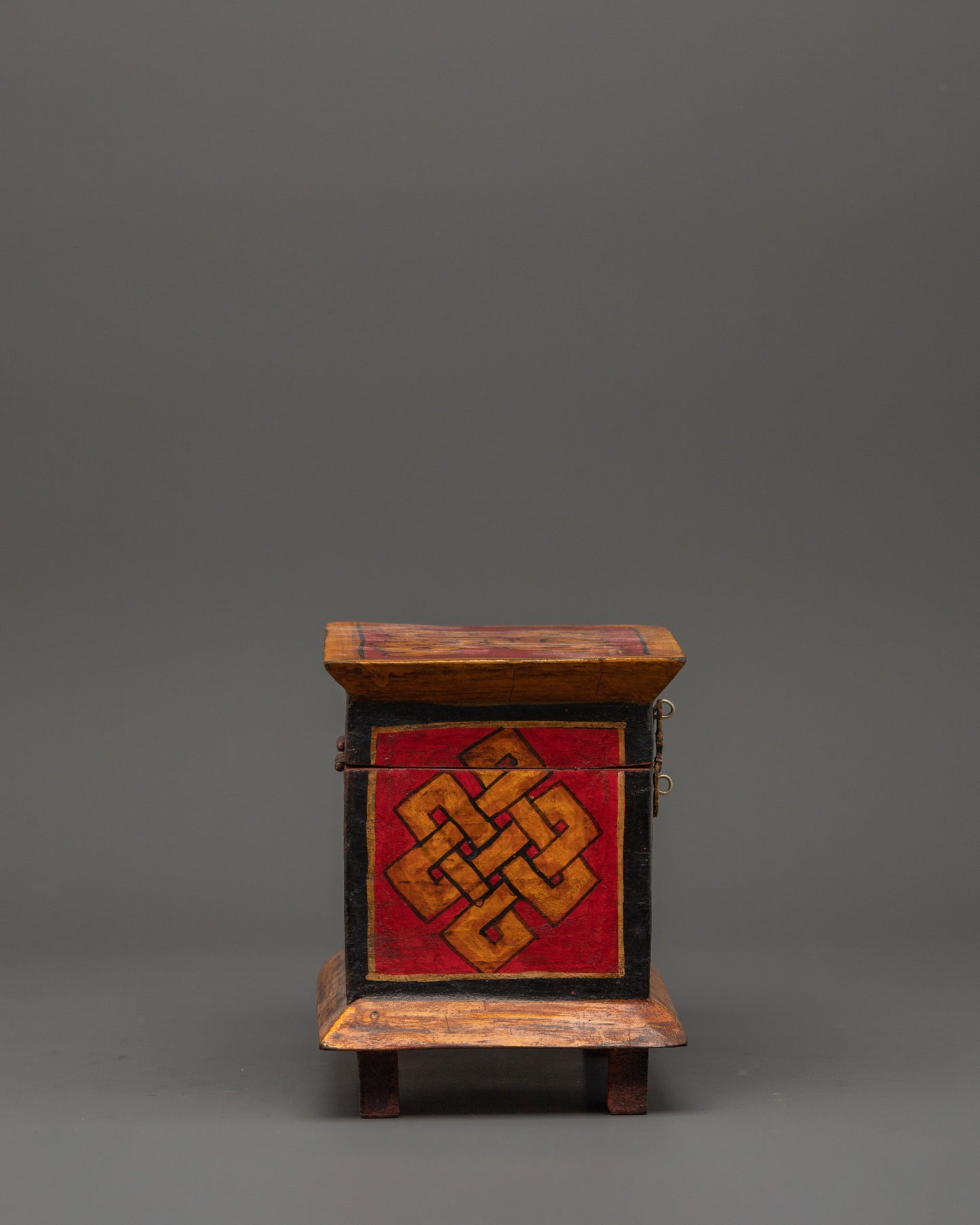 Tibetan Wooden Buddha Box | Perfect for Ritual Use