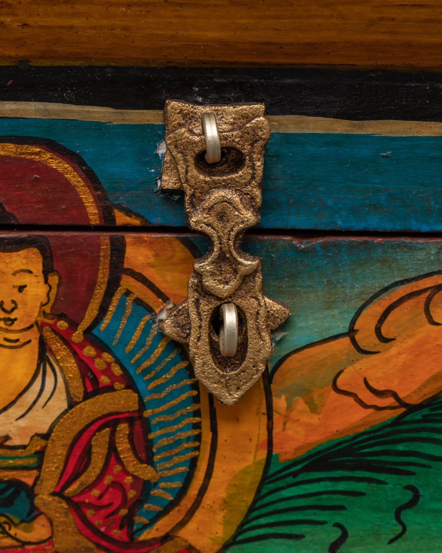 Tibetan Wooden Buddha Box | Perfect for Ritual Use