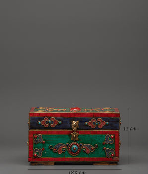 Tibetan Jewelry Box | Sacred Storage Chest