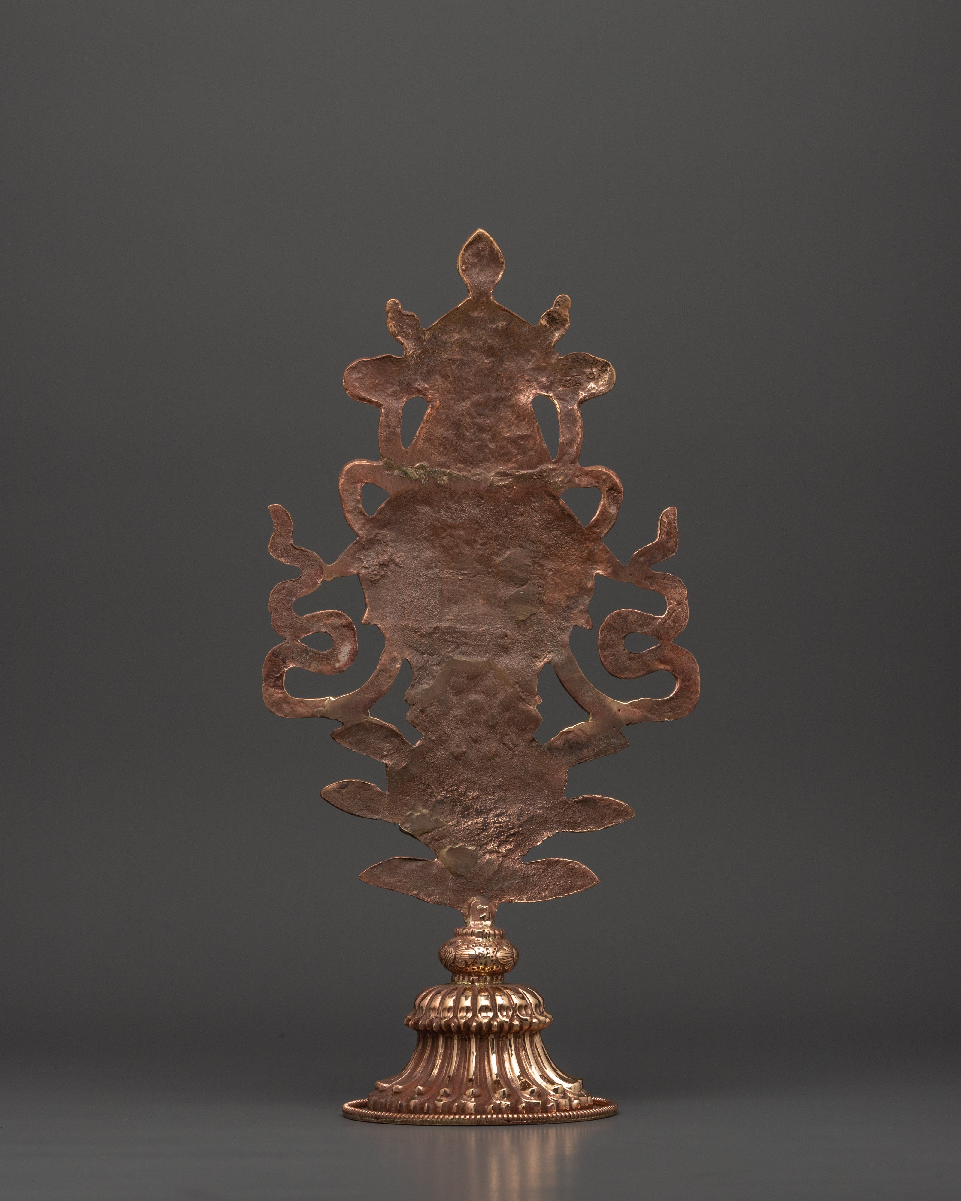 Buddhist Sacred Auspicious Symbol | Copper Spiritual Altar Decor
