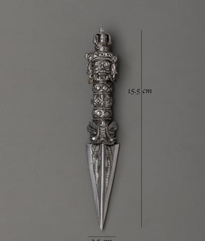 Phurba Buddhist Ritual Item | Traditional Tibetan Iron Phurba Dagger