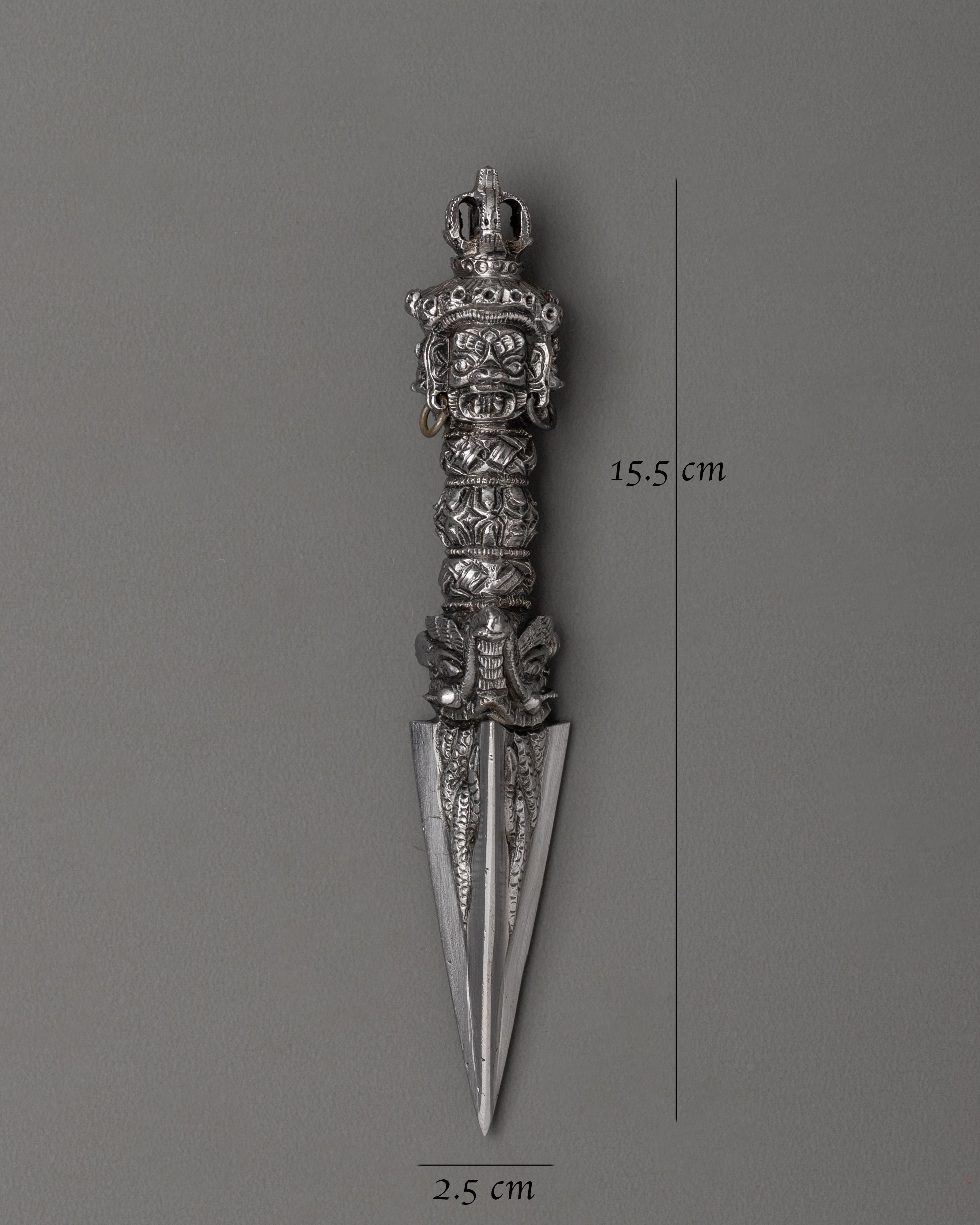Phurba Buddhist Ritual Item | Traditional Tibetan Iron Phurba Dagger