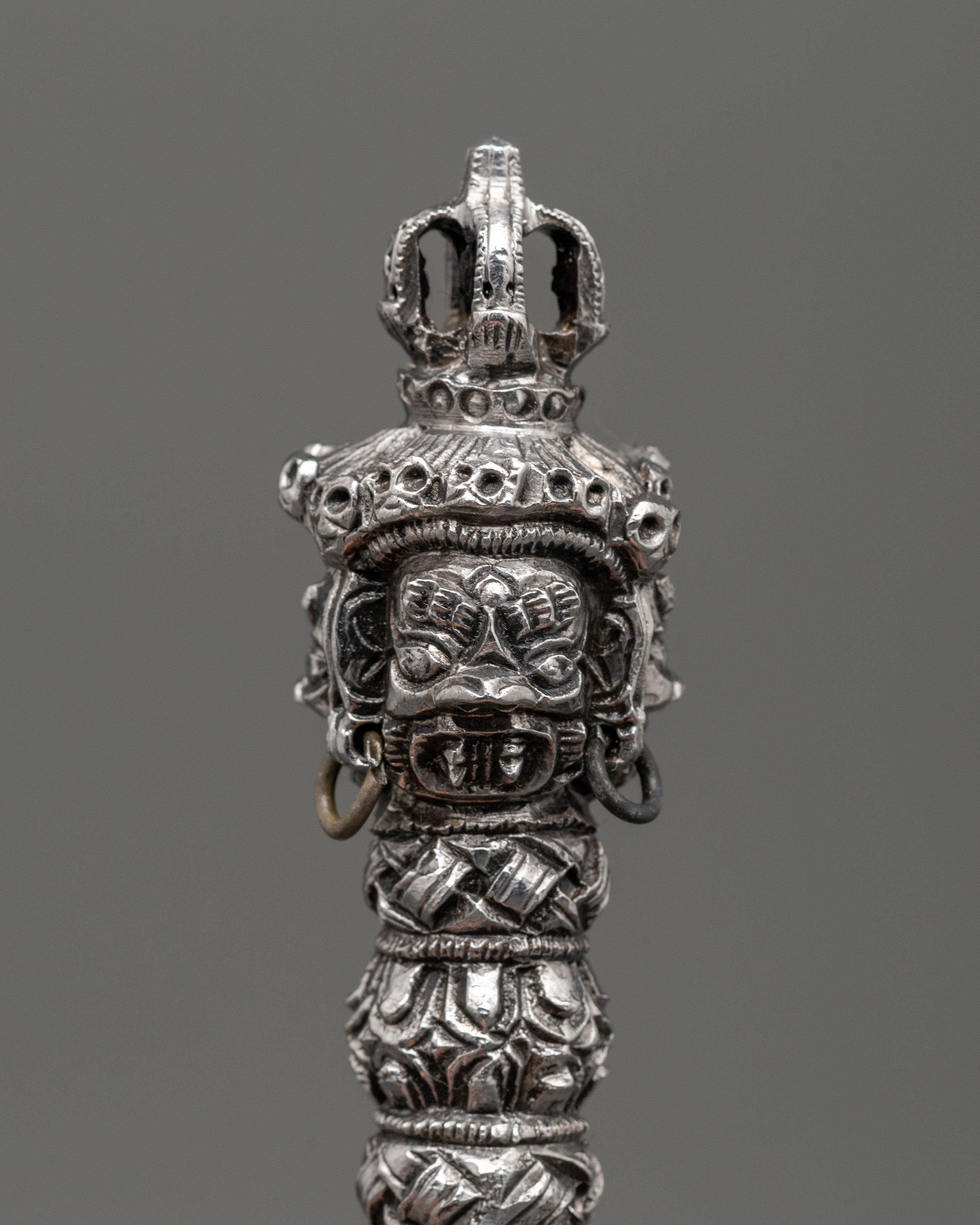 Phurba Buddhist Ritual Item | Traditional Tibetan Iron Phurba Dagger