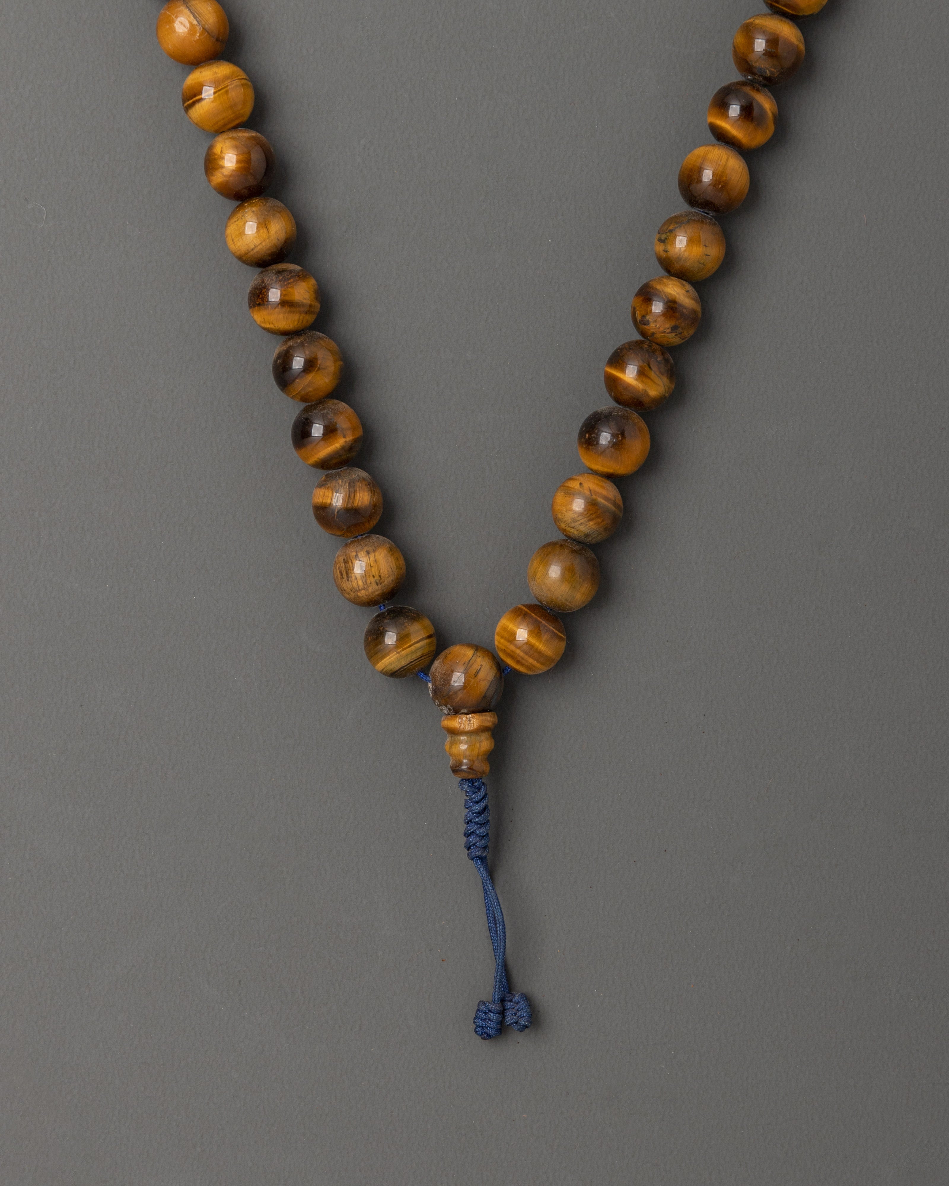 Handmade Buddhist Meditation Mala | Golden Tiger Eye Prayer Beads