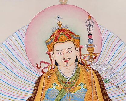 Guru Padmasambhava Thangka | Revered Master of Enlightenment | Samantabhadra