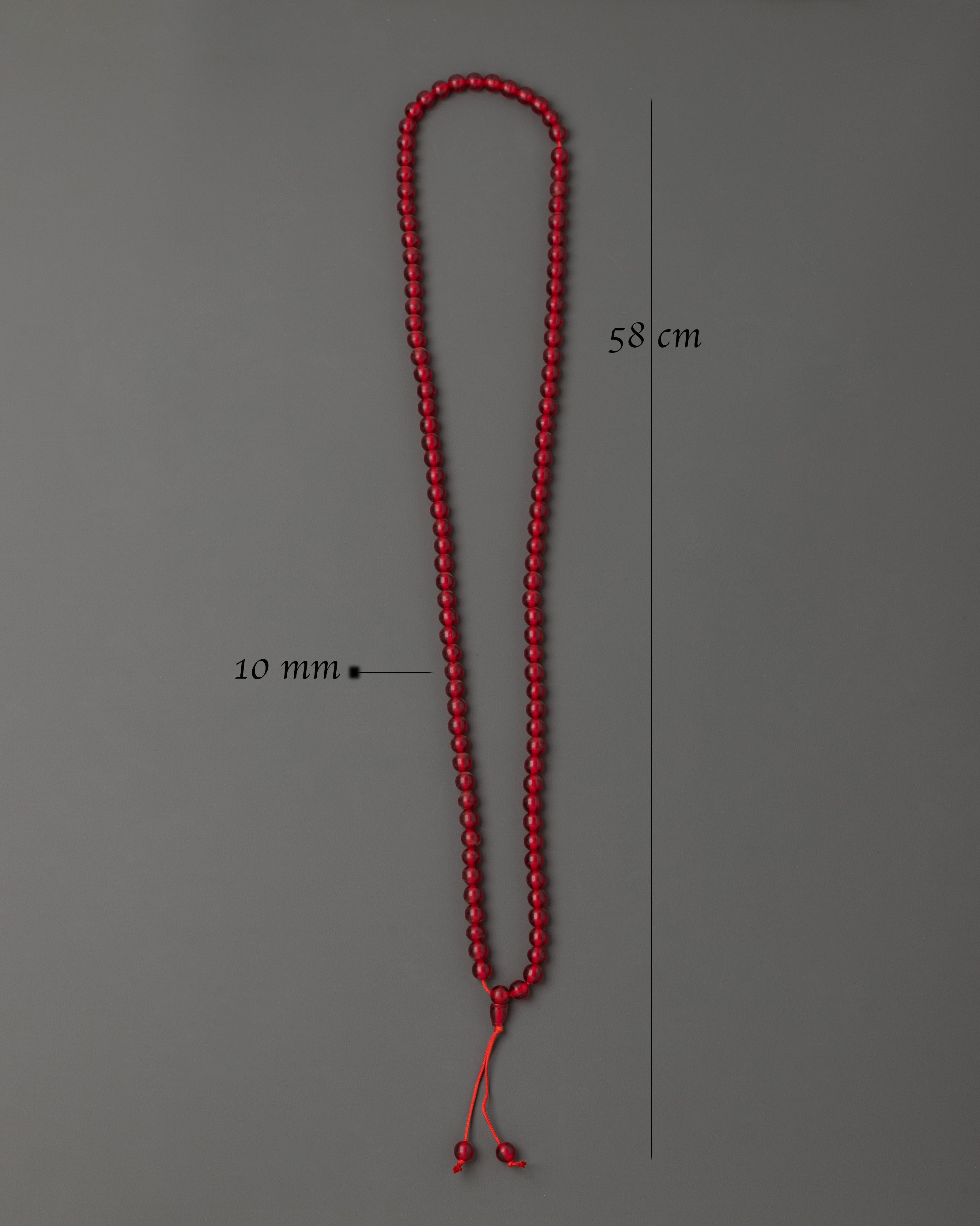 Artificial Ruby Mala for Meditation | Traditional Craft