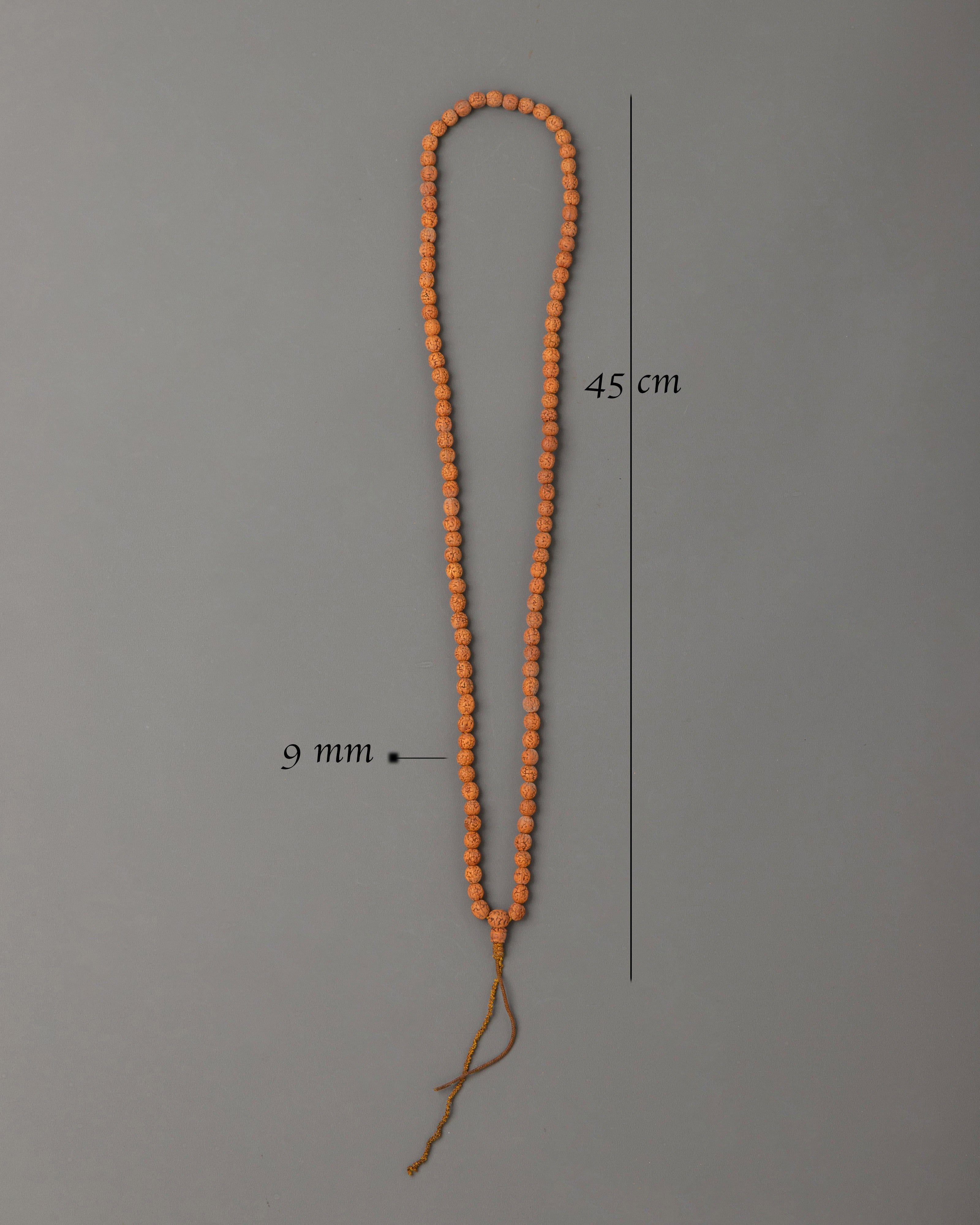 Wood Carved Mala for Prayer | Meditation and Yoga Craft