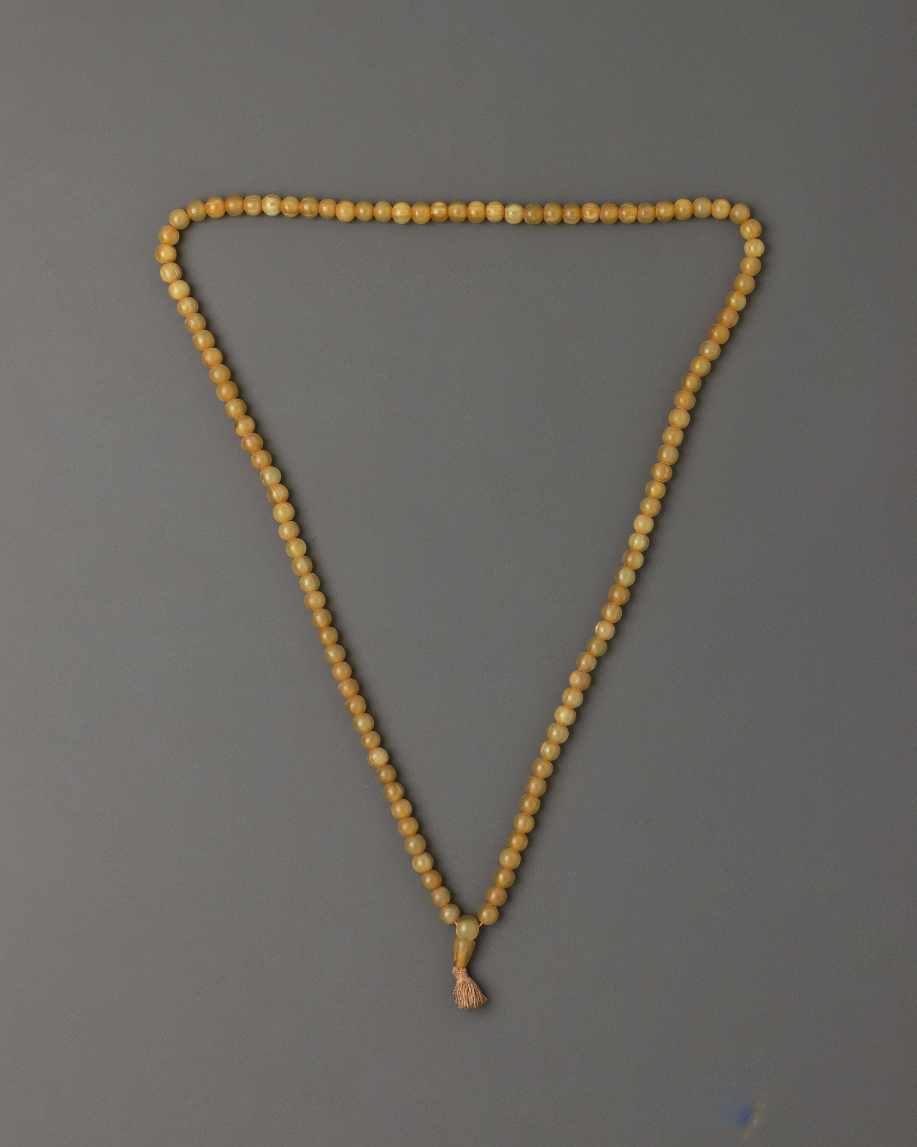 Mala for Dharma | Tibetan Yak Bone Mala for Prayer