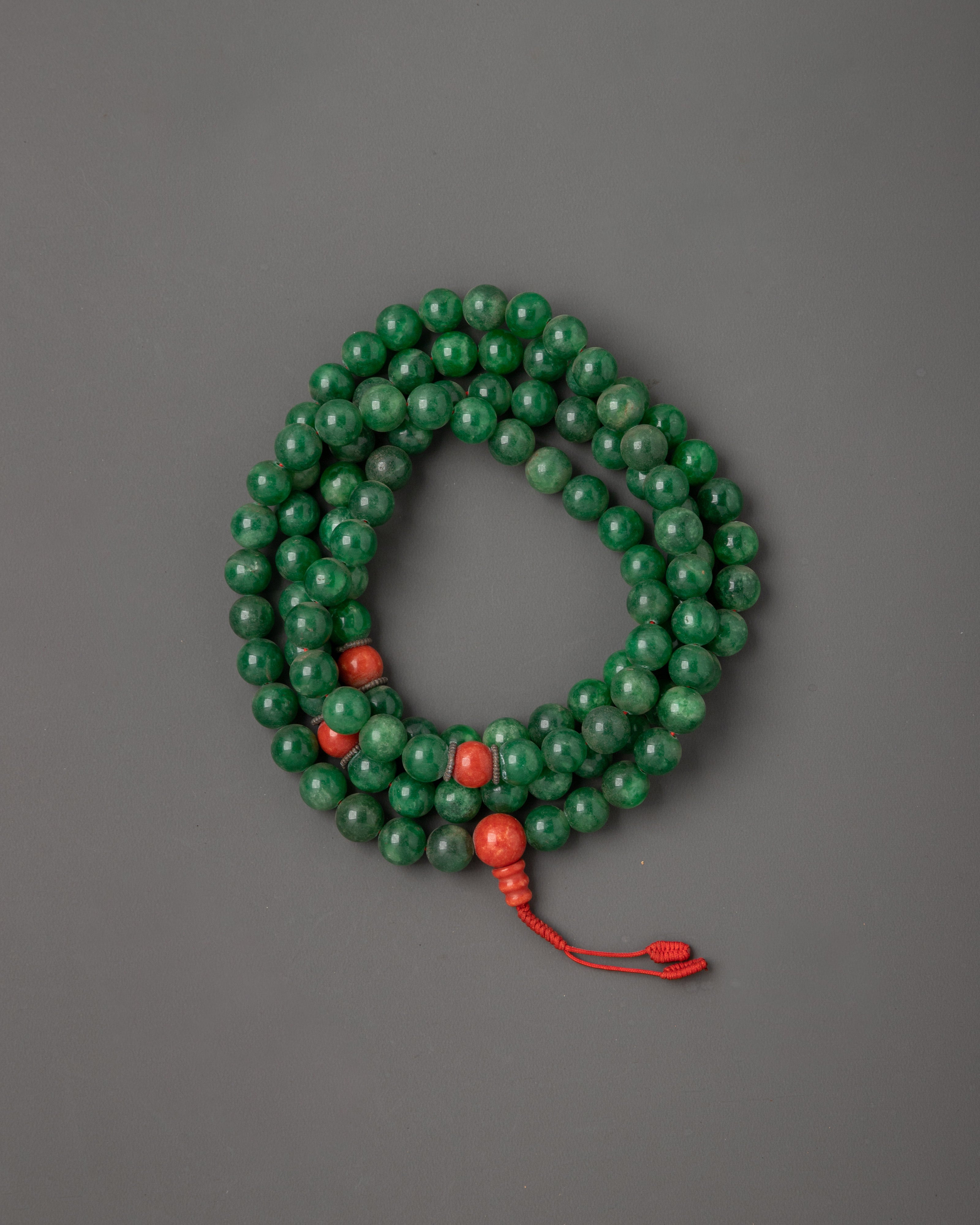 Turquoise Tibetan Mala Necklace | Beads for Japa