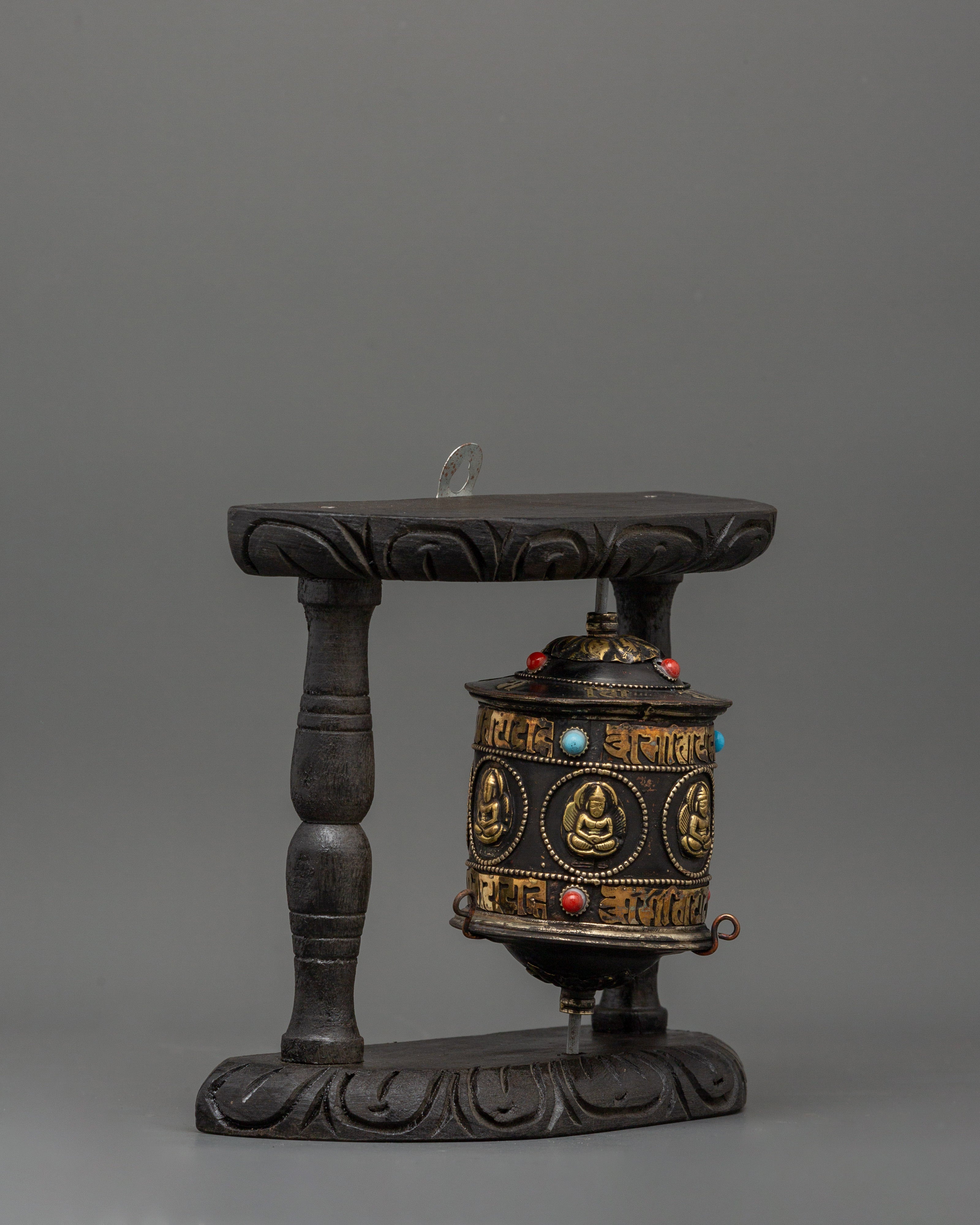 Handcrafted Spiritual Spinning Wheel | Tibetan Prayer Wheel