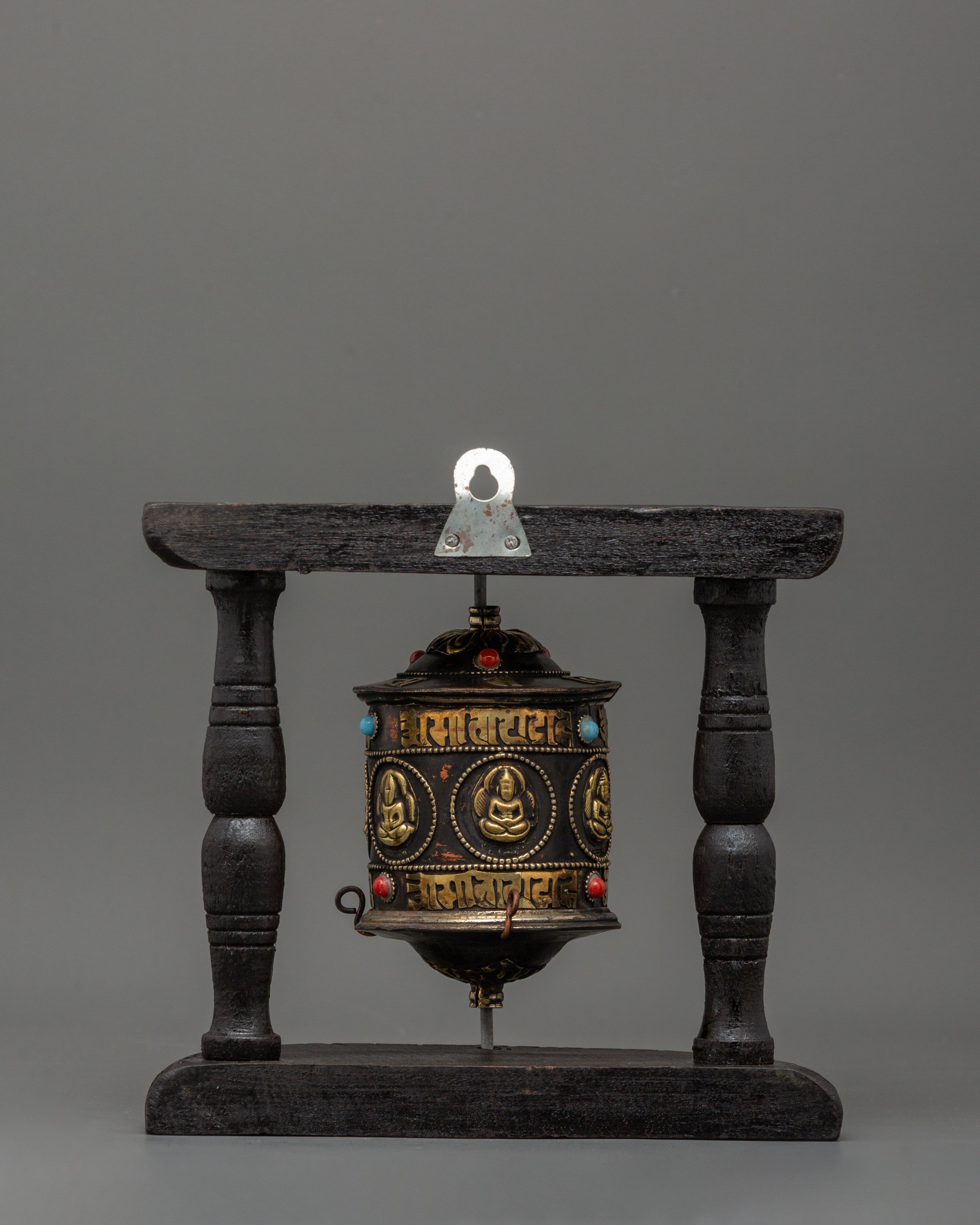 Handcrafted Spiritual Spinning Wheel | Tibetan Prayer Wheel