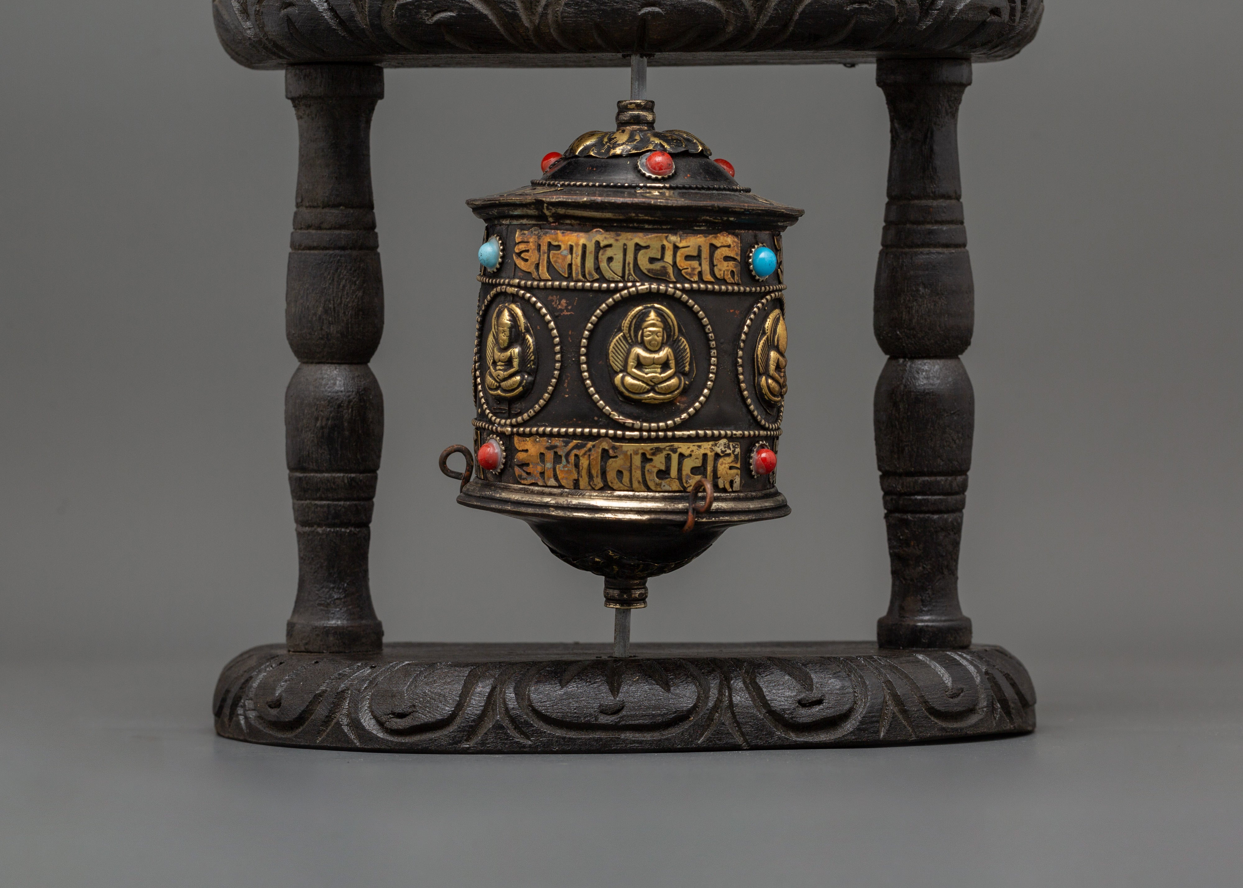 Handcrafted Spiritual Spinning Wheel | Tibetan Prayer Wheel