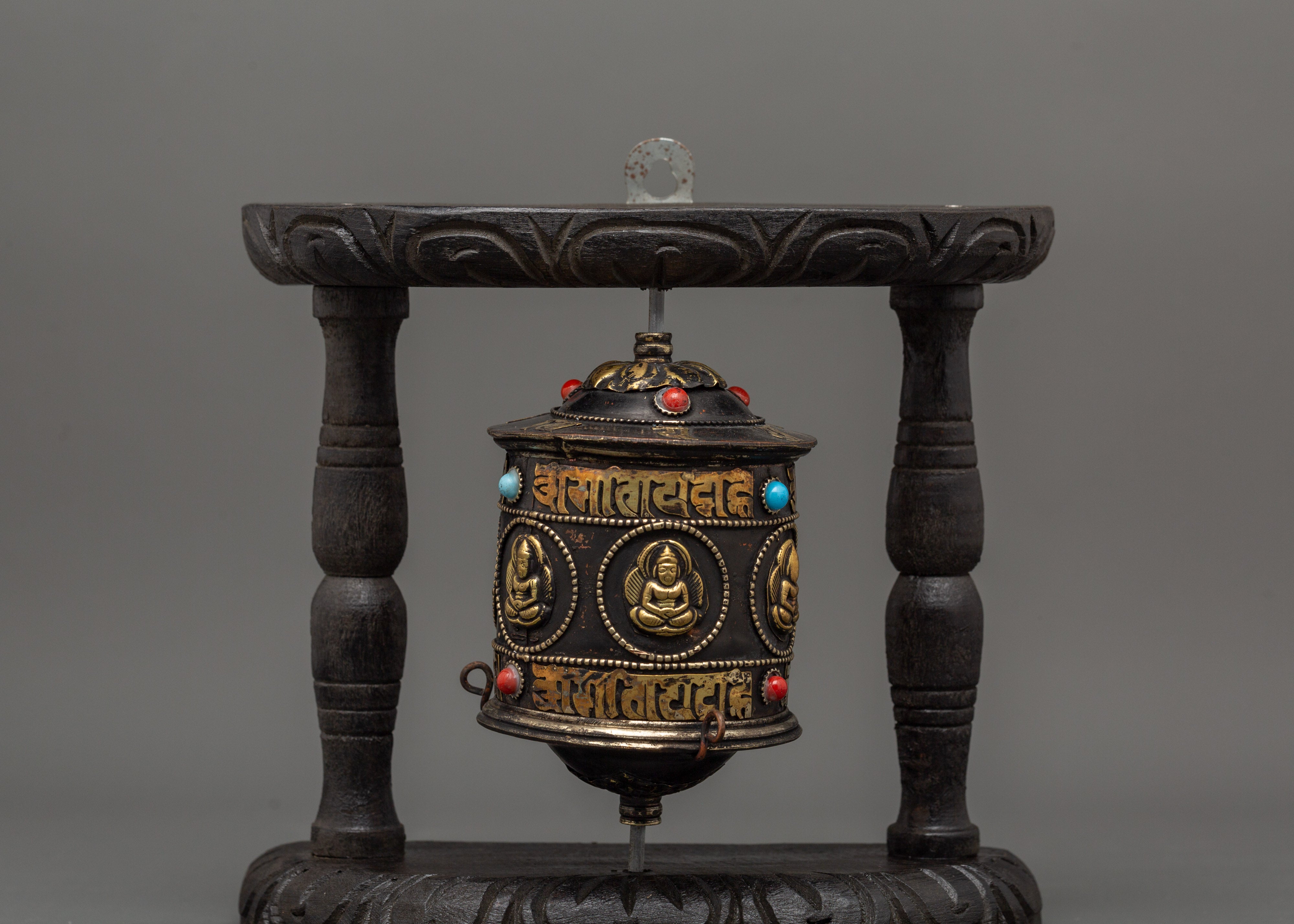 Handcrafted Spiritual Spinning Wheel | Tibetan Prayer Wheel