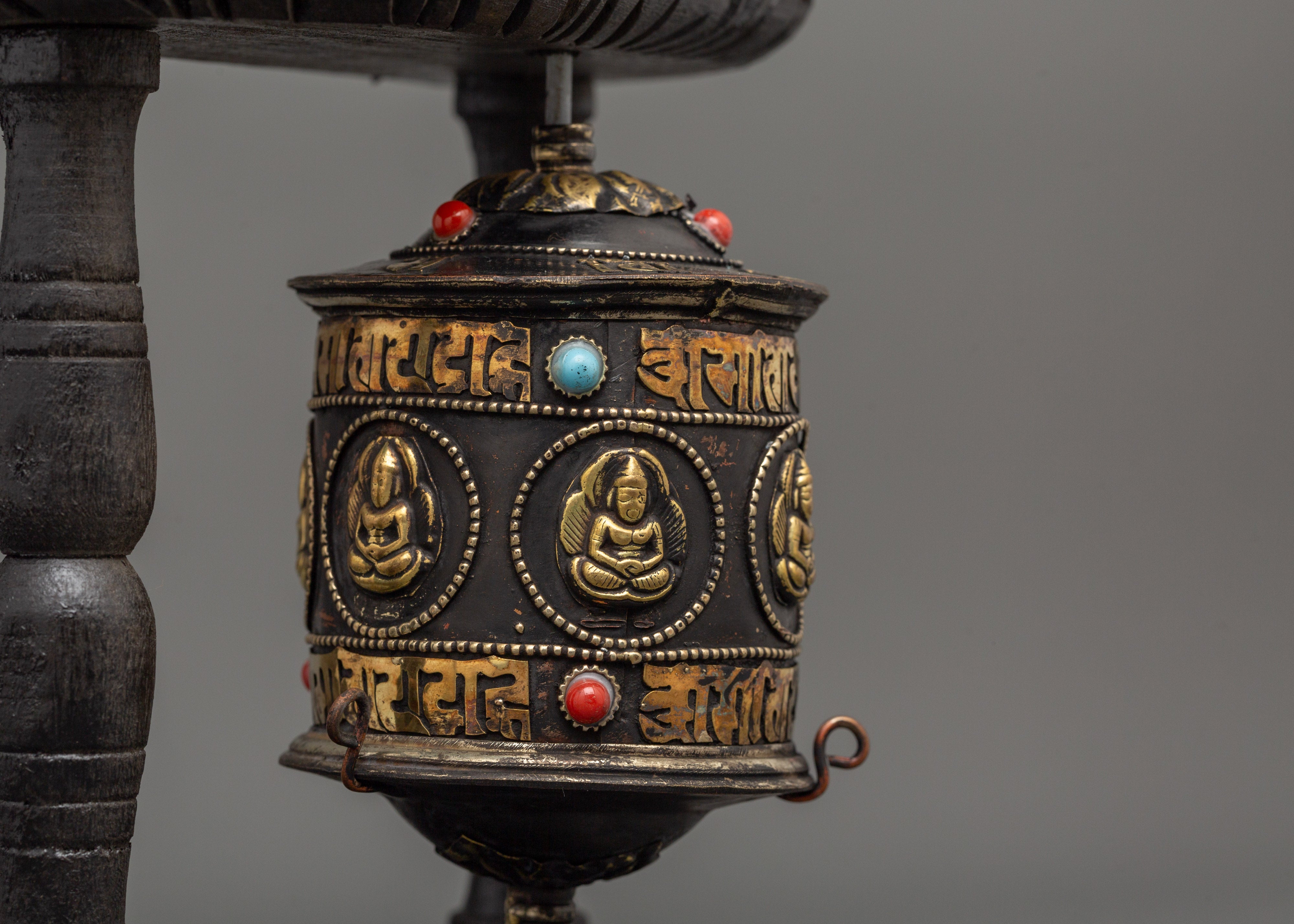 Handcrafted Spiritual Spinning Wheel | Tibetan Prayer Wheel