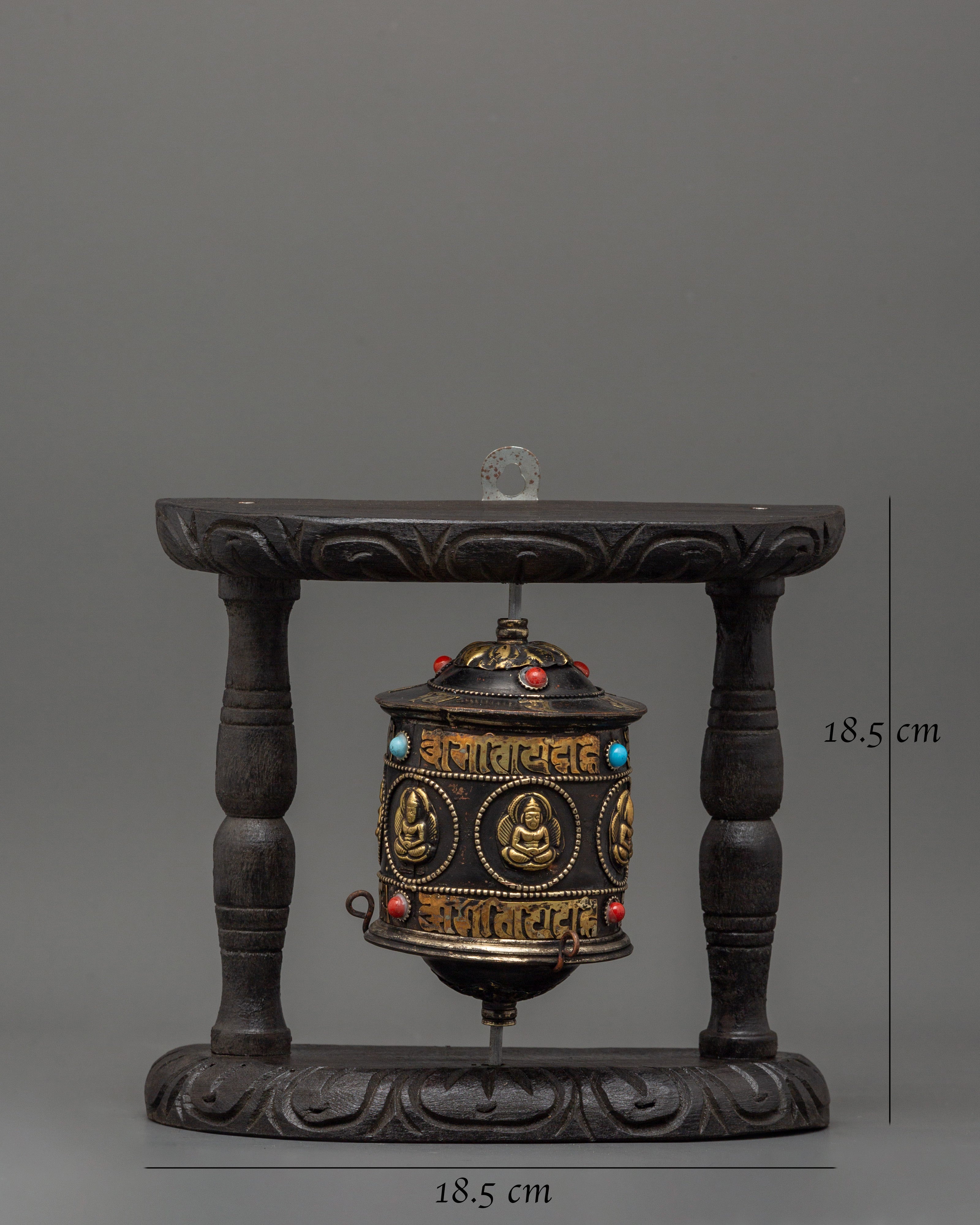 Handcrafted Spiritual Spinning Wheel | Tibetan Prayer Wheel