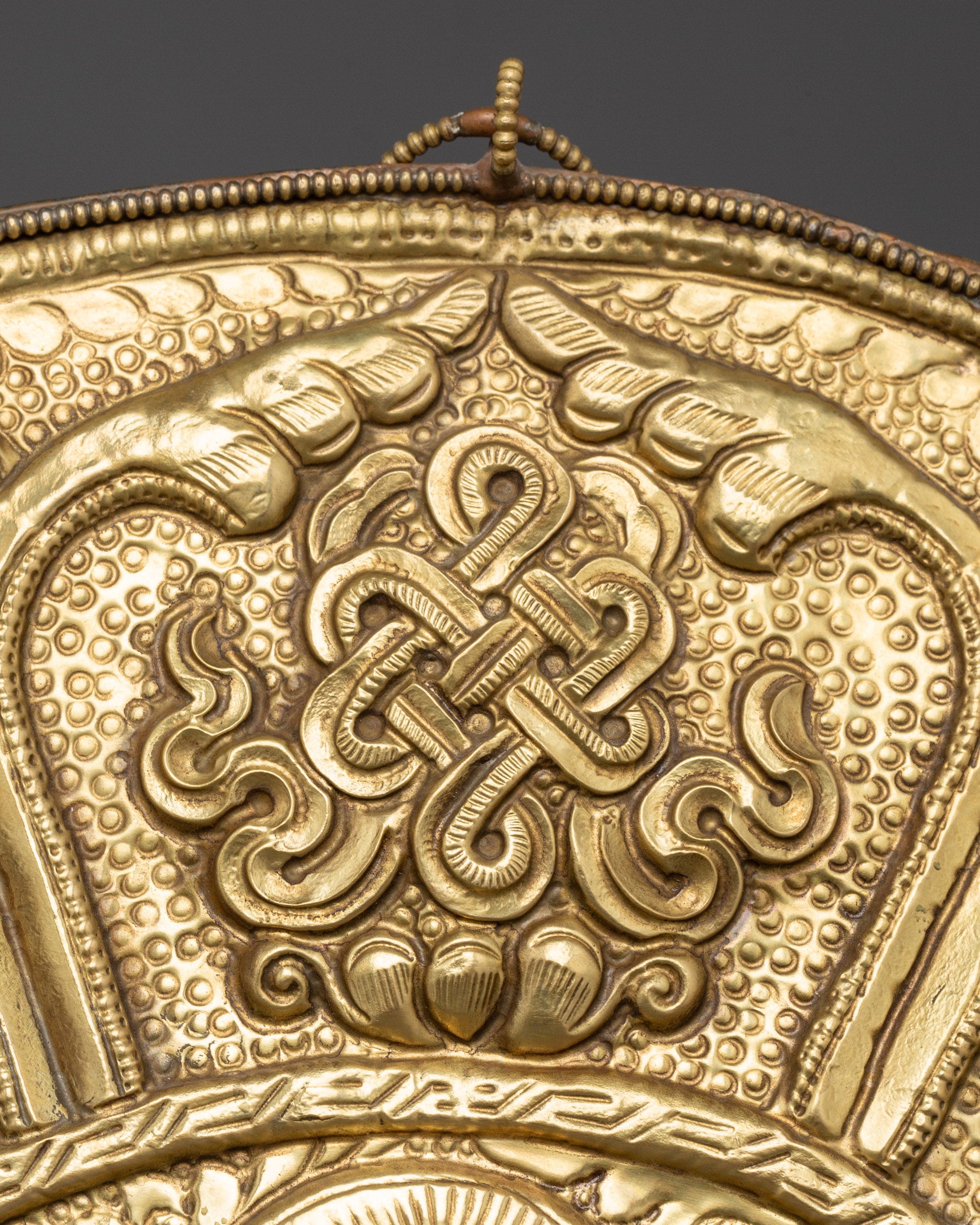 Enlightenment Symbol Wall Hanging | Handcrafted Brass Buddha Wall Art