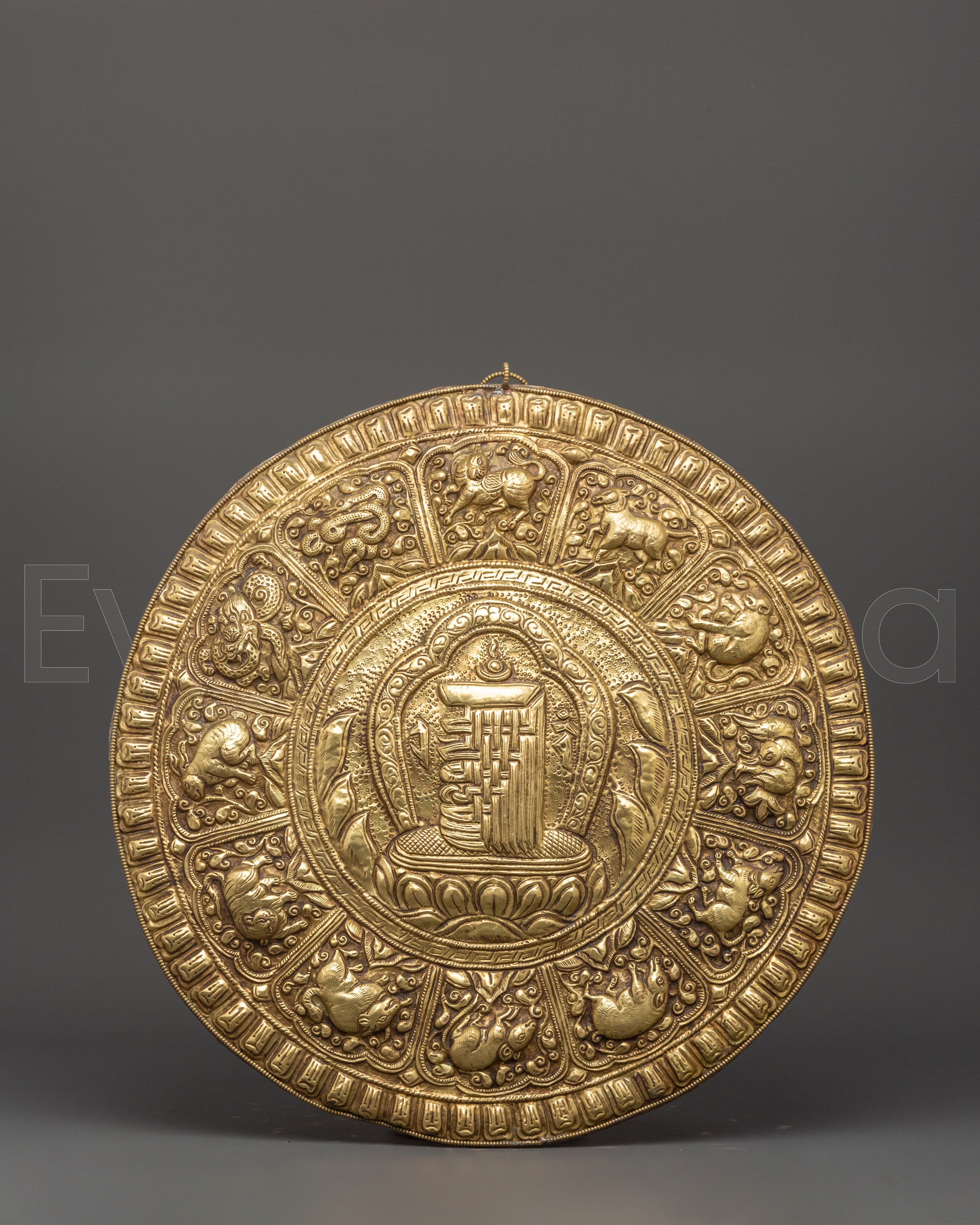 Intricate Brass Wall Hanging 