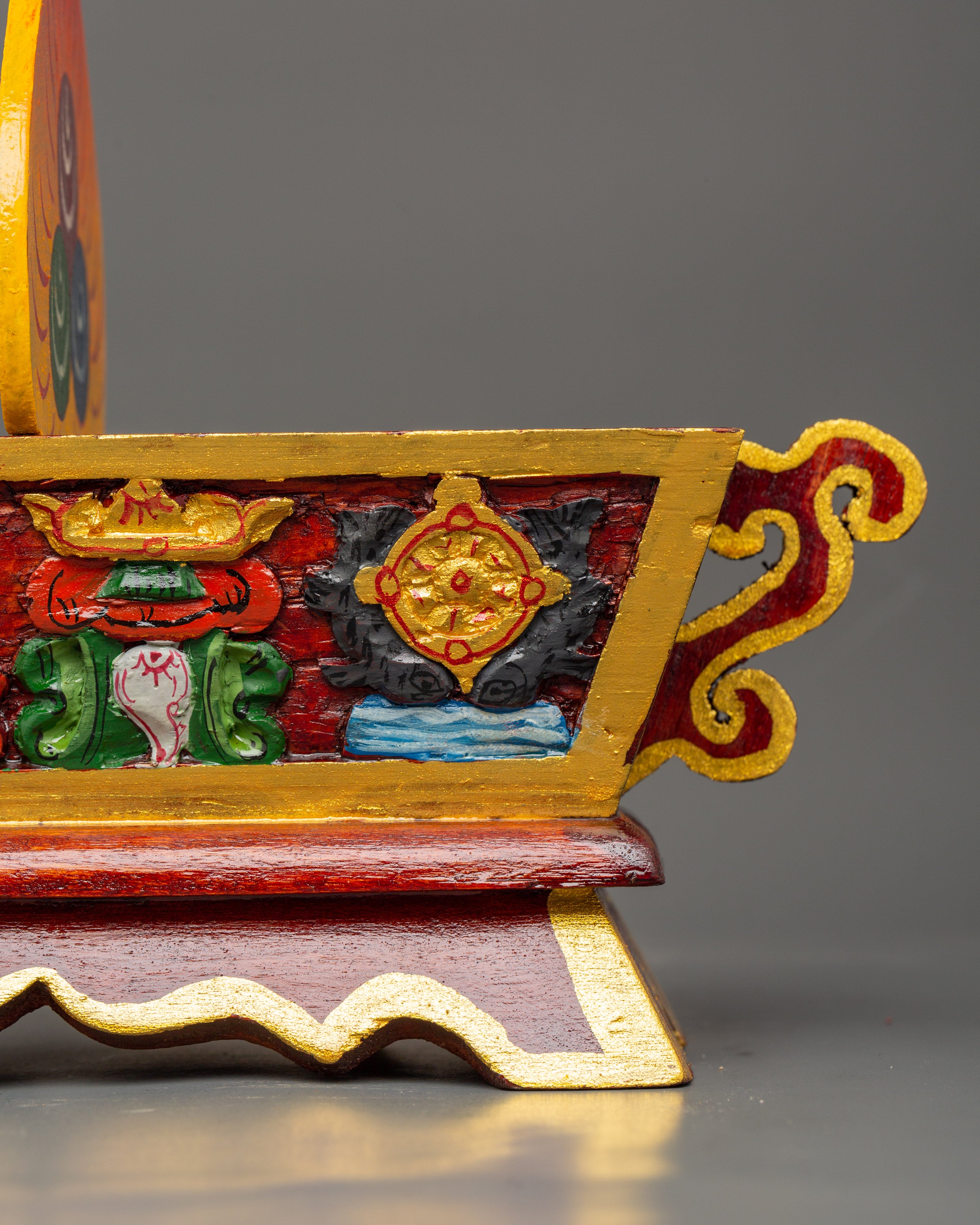 Tibetan Handcrafted Incense Burner | Traditional Wooden Incense Holder