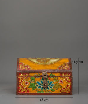 Colorful Wooden Storage Box | Ideal for Spiritual Decor