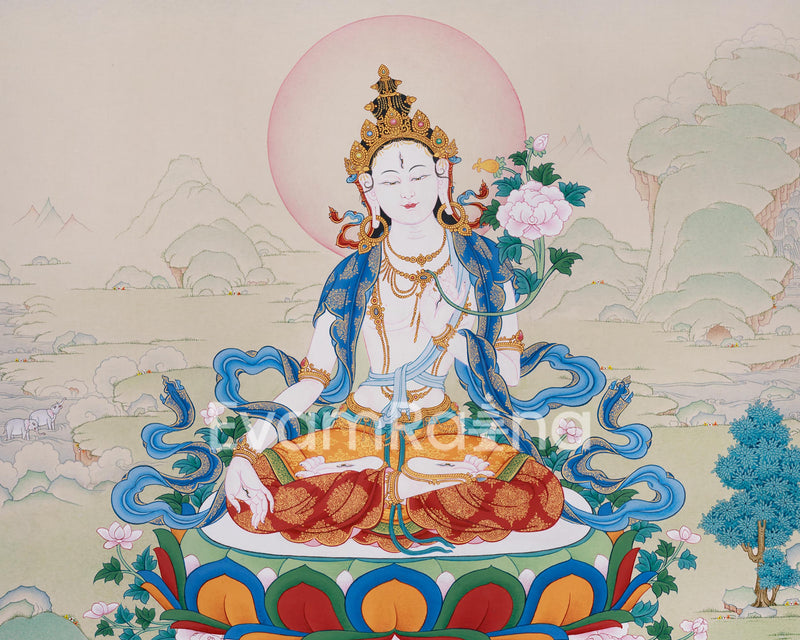 White Tara Thangka | The Healing Bodhisattva