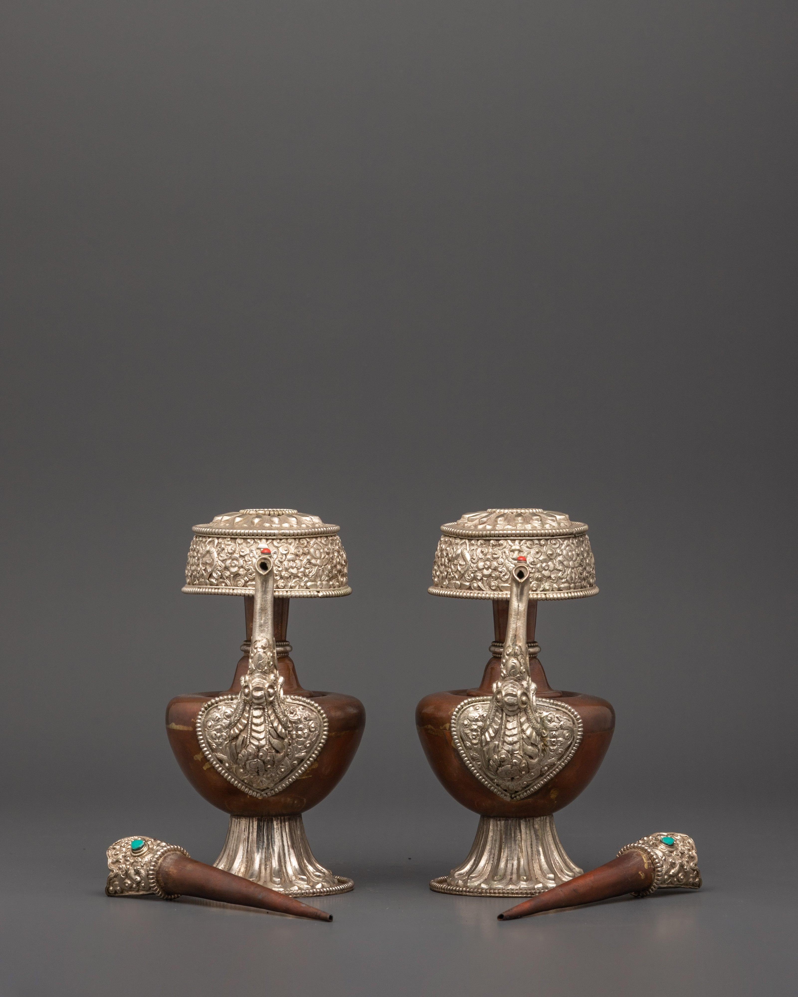 Ceremonial Ritual Item Bhumba Set | Tibetan Ritual Sacred Vessels