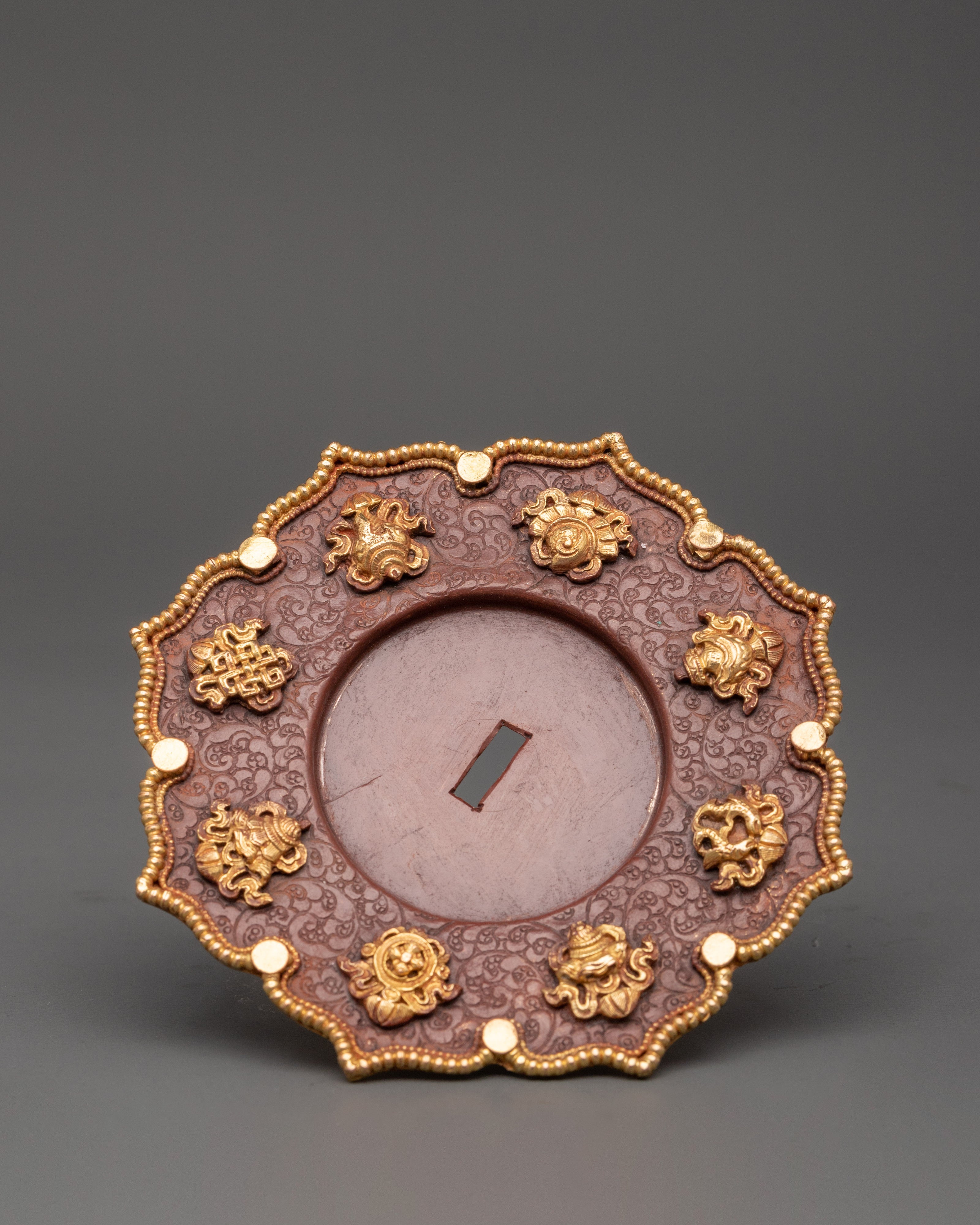 Gold Plated Long Life Vase | Tibetan Copper Longevity Vase