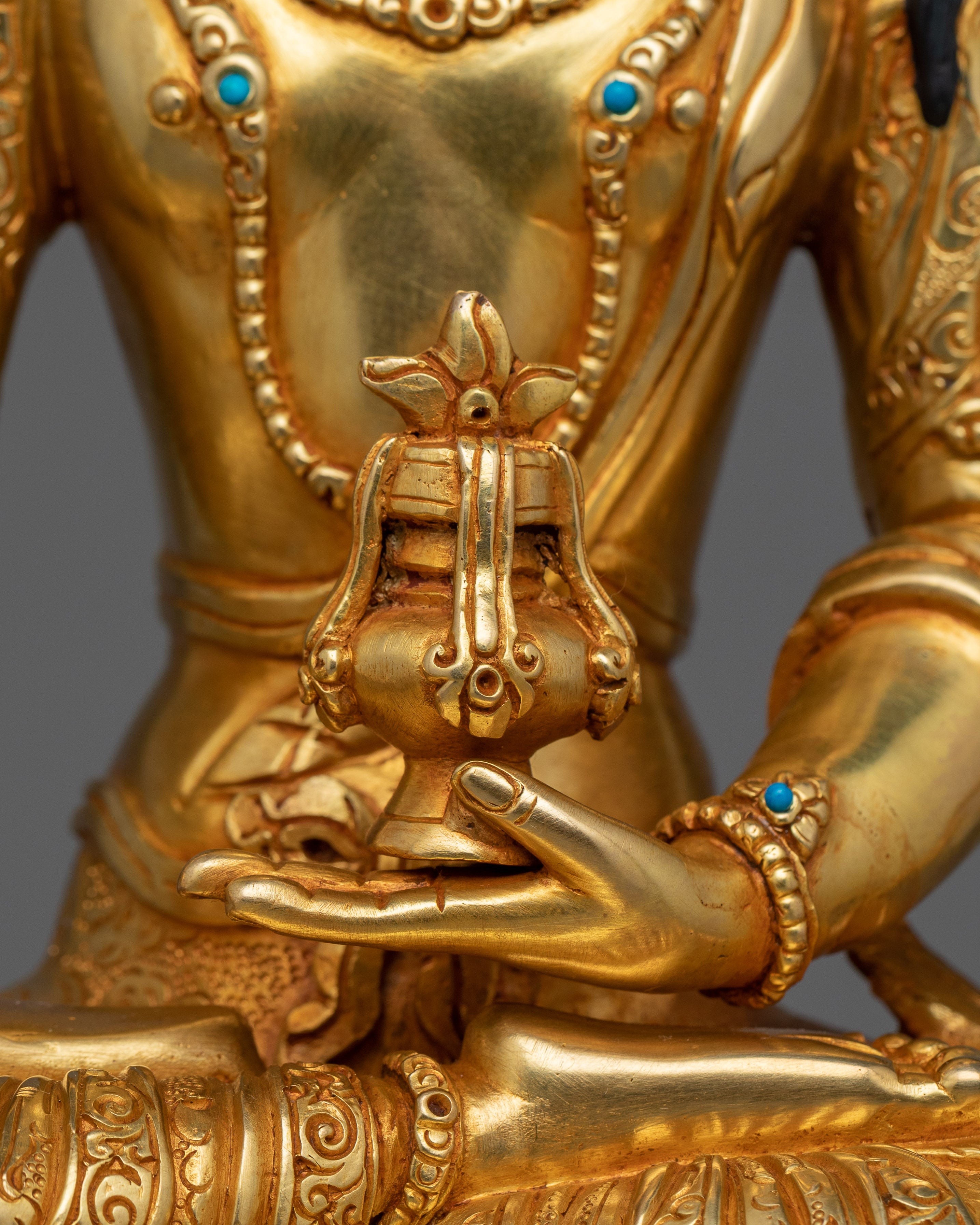 Kshitigarbha Tibetan Hand-crafted Statue | Tibetan Altar Zen Decor