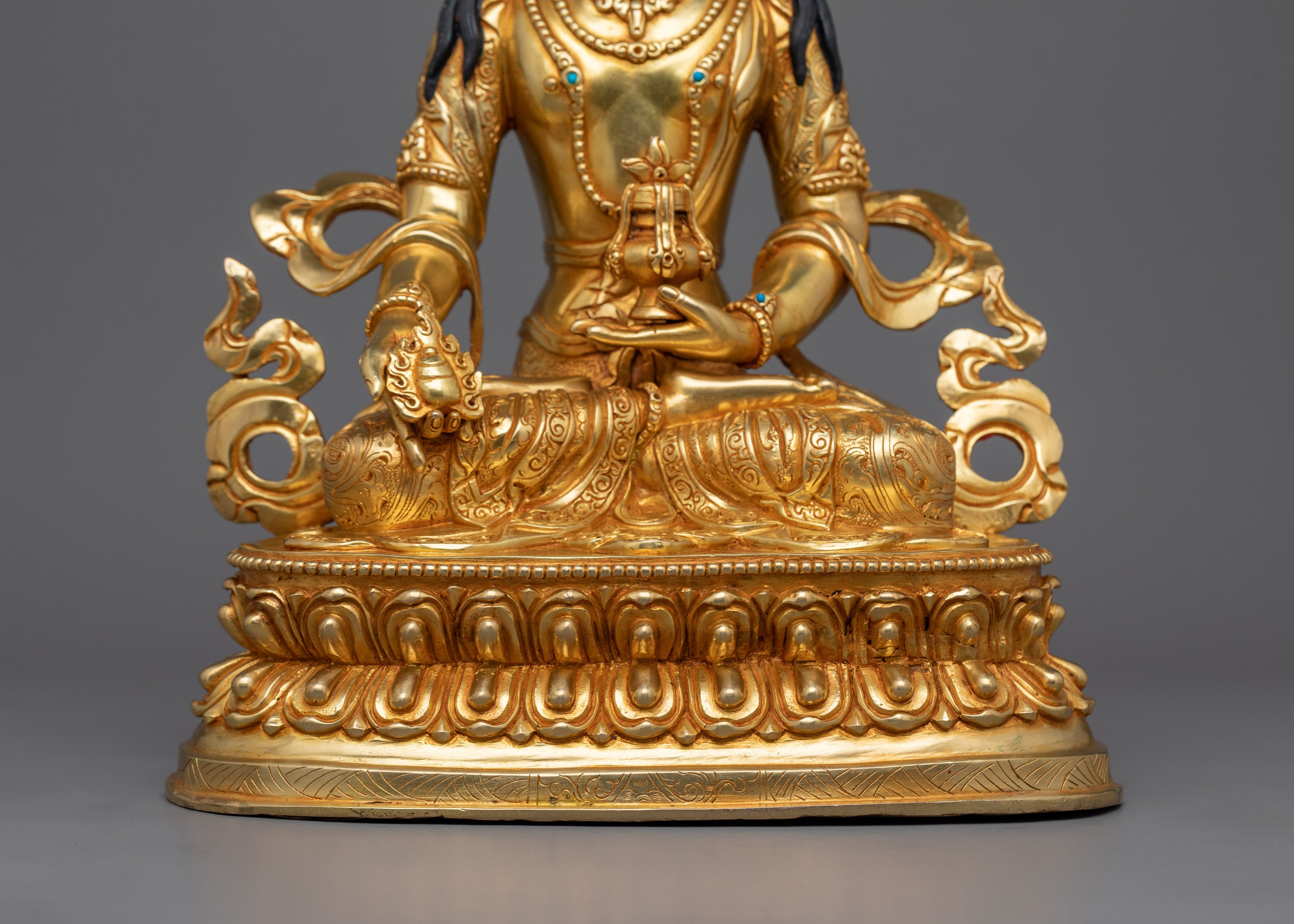 Kshitigarbha Tibetan Hand-crafted Statue | Tibetan Altar Zen Decor