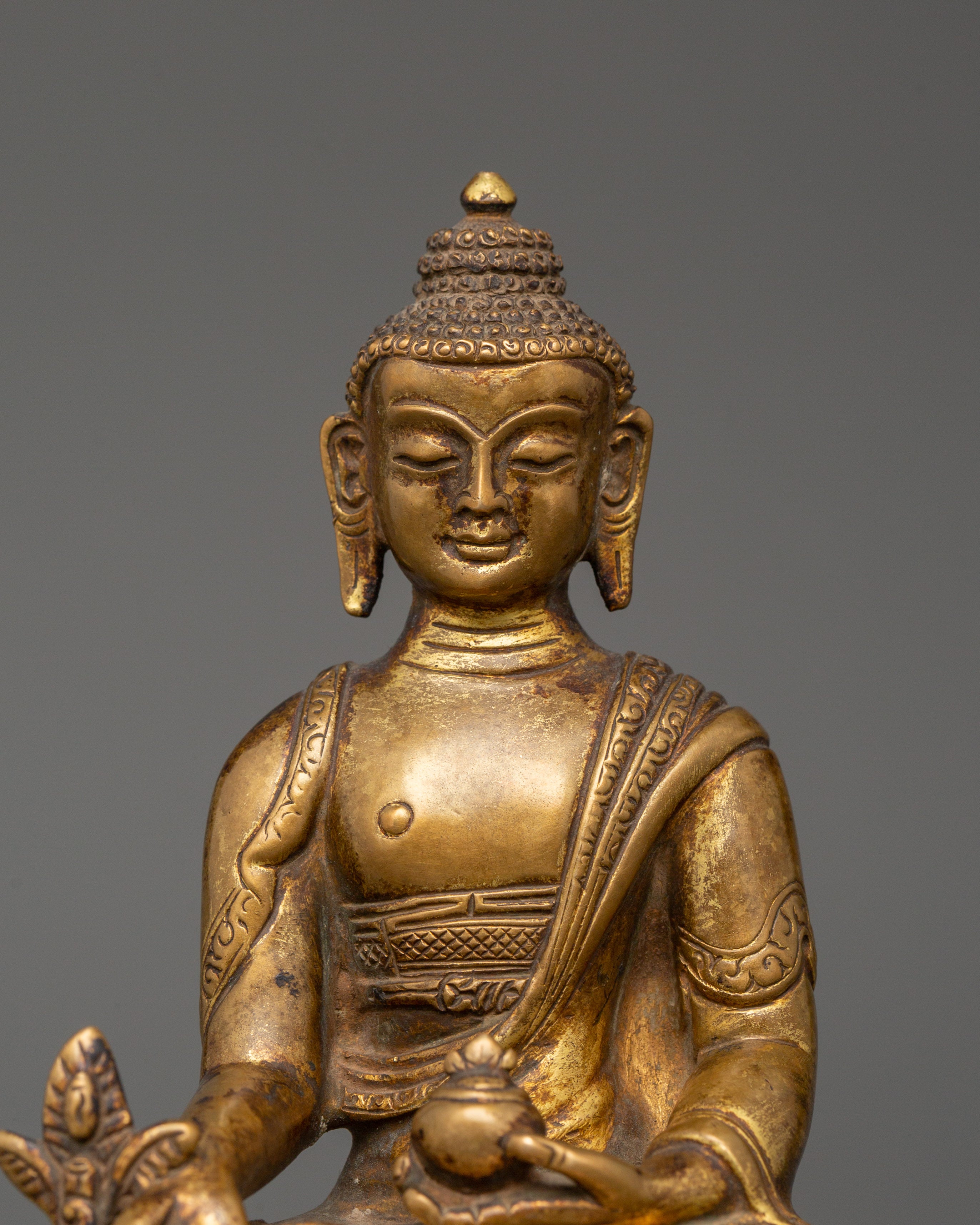 Medicine Buddha in copper | Spiritual Energy Decor