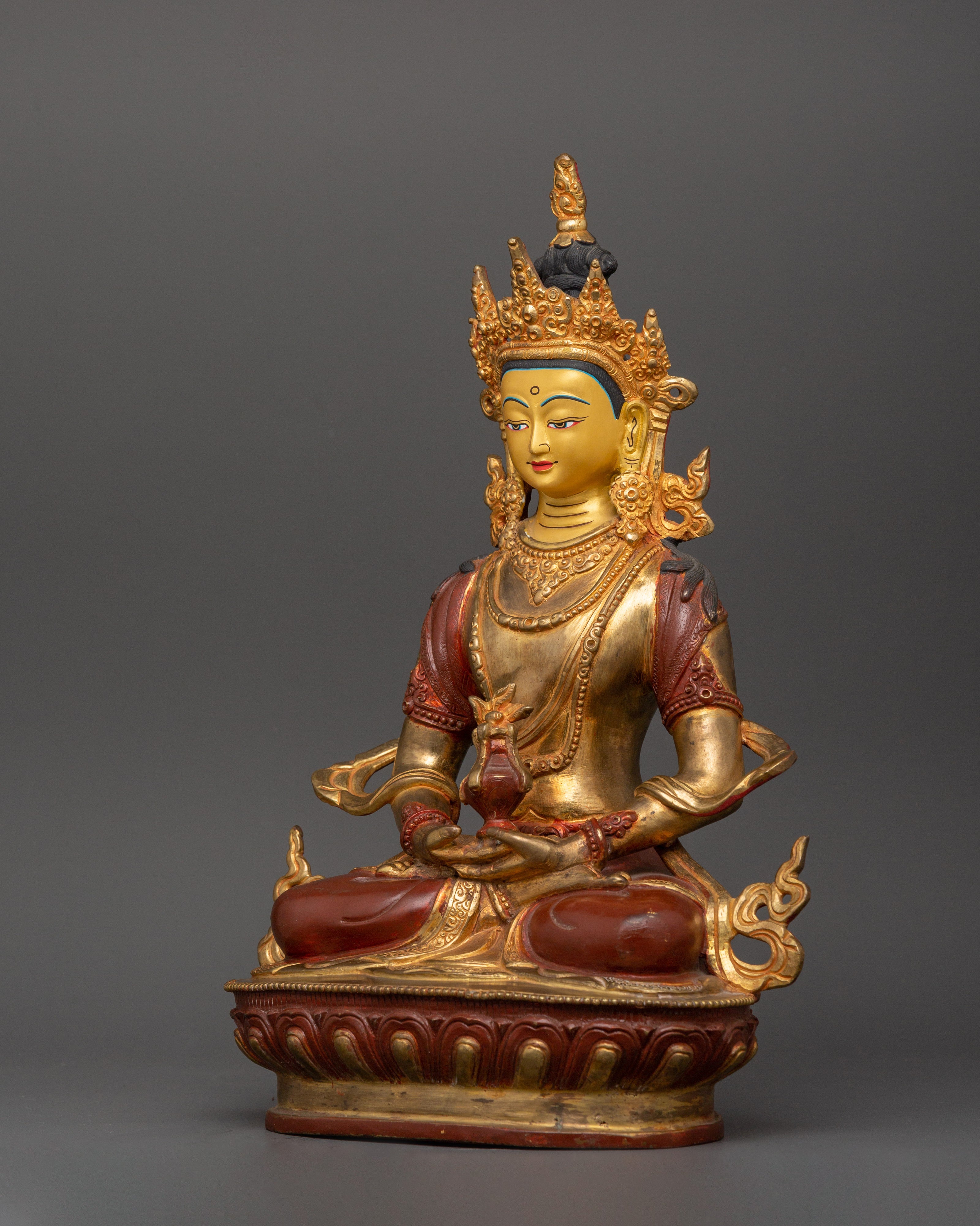 Bodhisattva Amitayus Statue | Himalayan Buddhist Artwork of Nepal