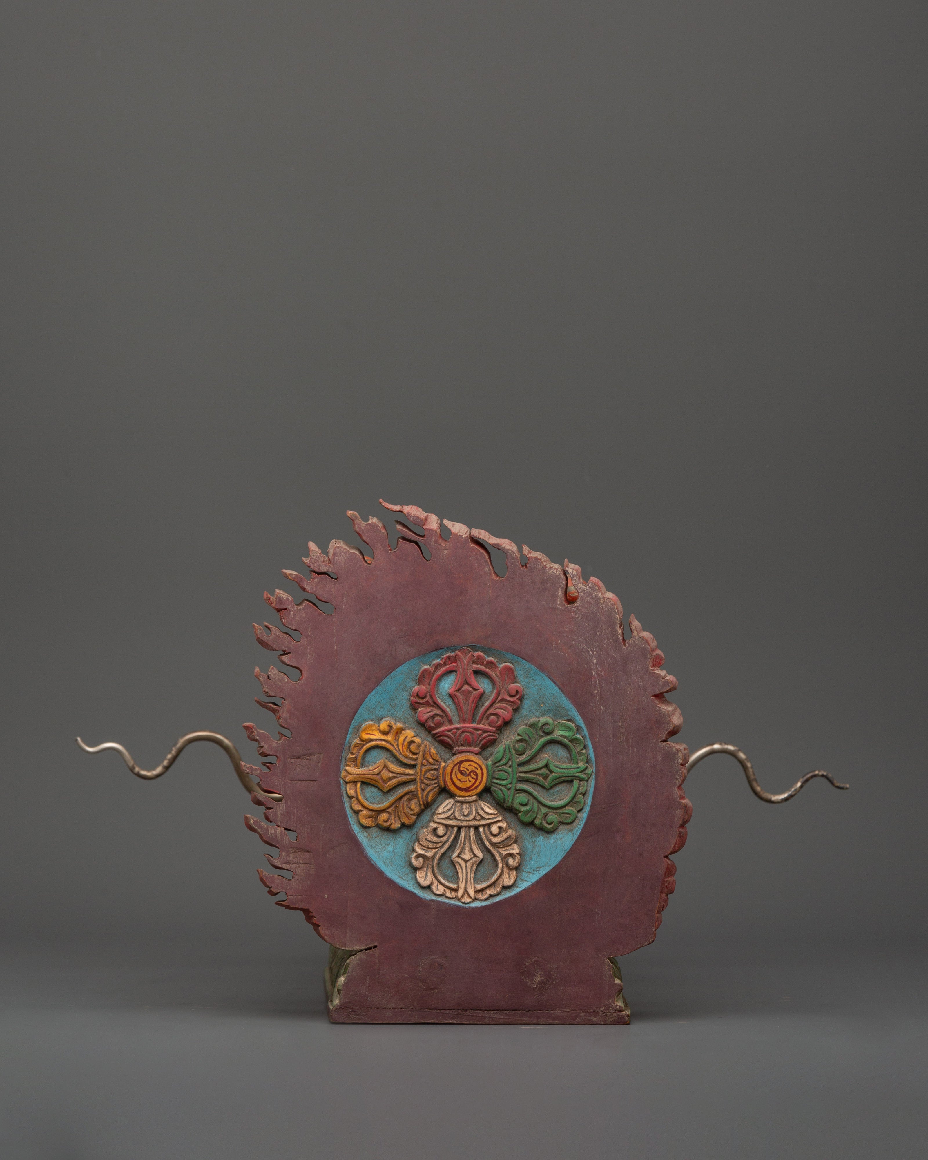 Tibetan Dragon Head Decor Sculpture |  Himalayan Decor Art