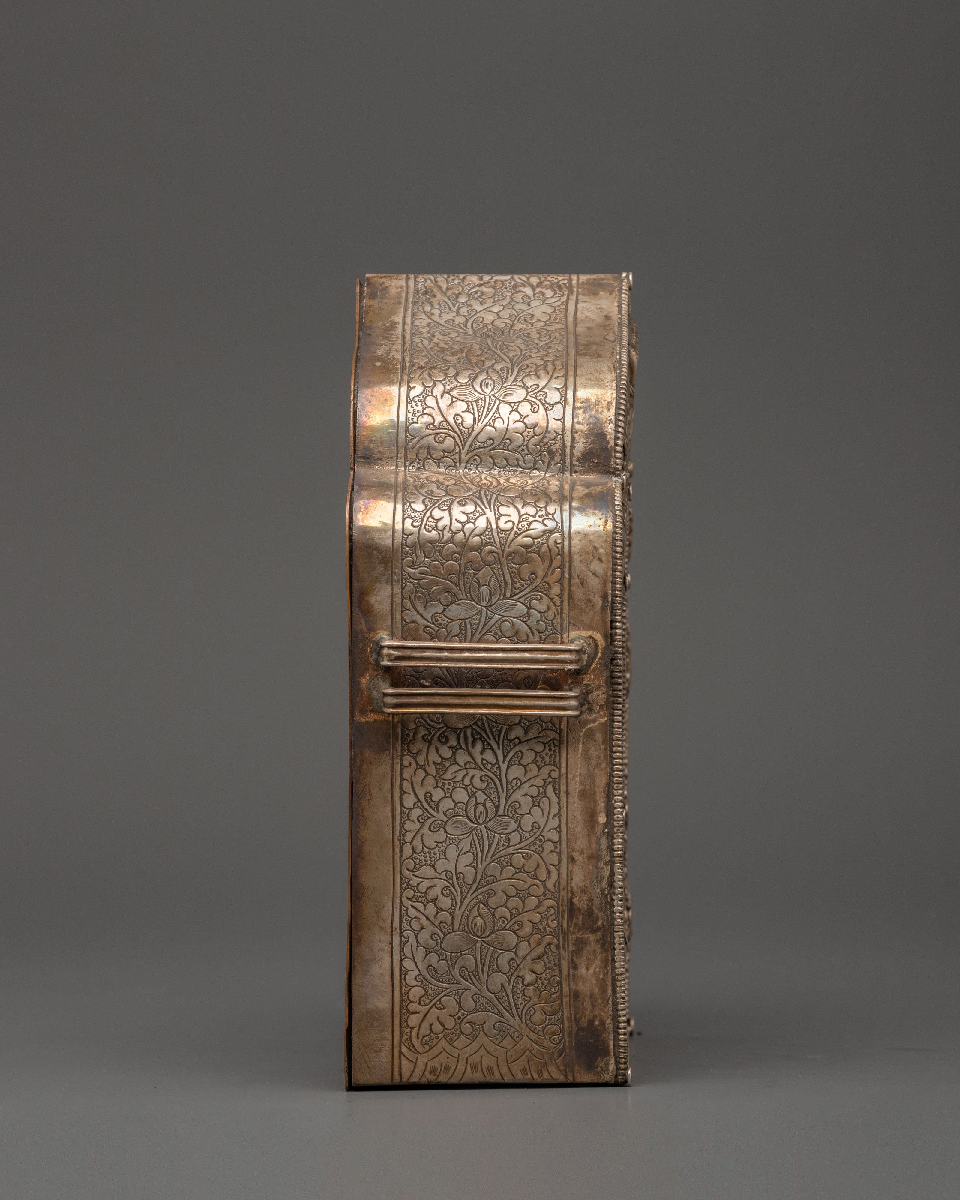 Buddhist Tibetan Ghau Box | Handcrafted Tibetan Silver Ghau Box