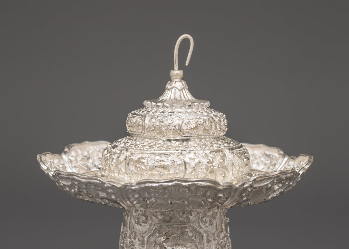 Tea Pot Buddhist Home Decor | Pure Silver Decorative Teapot