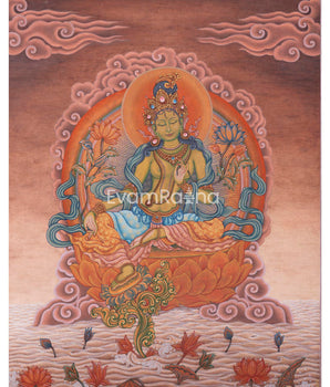 High-Quality Pauba Art For Green Tara Altar 