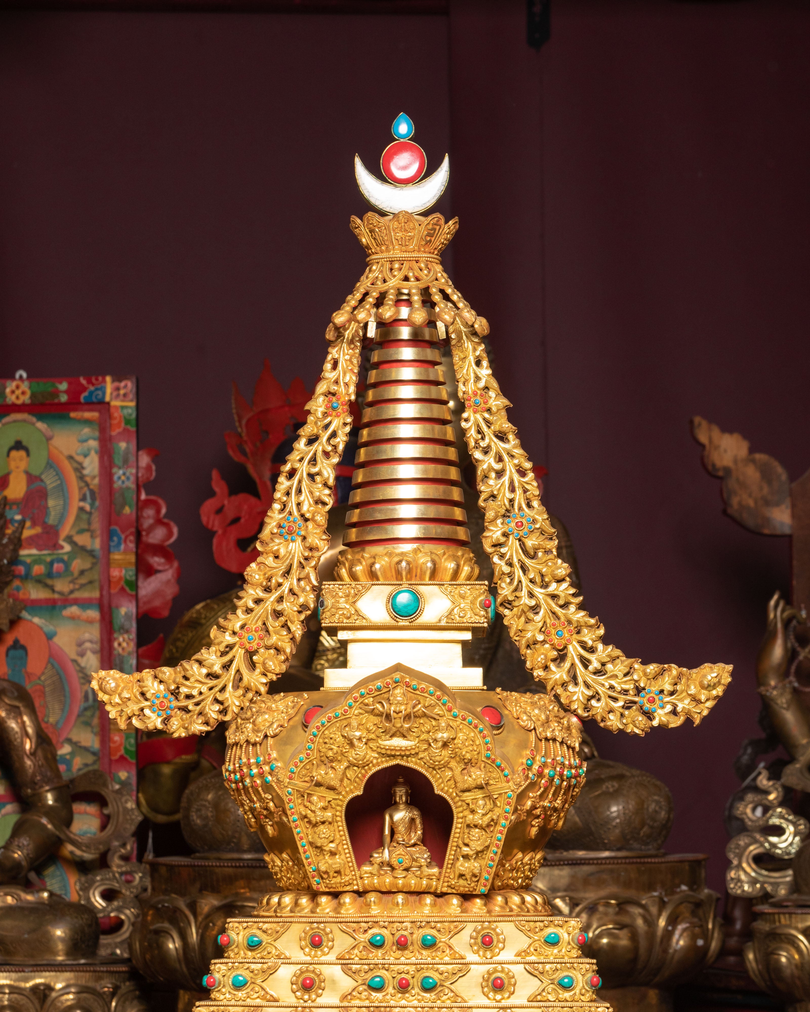 Large Golden Stupa | Path to Enlightenment